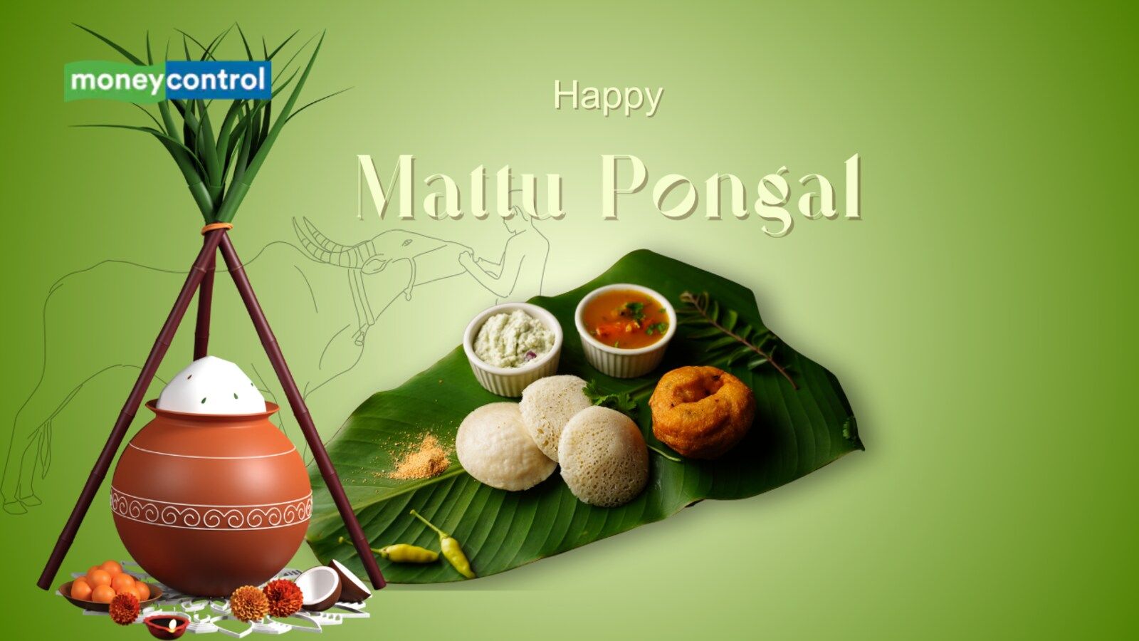 1600x900 Mattu Pongal 2025: Heartfelt Wishes and Image to Celebrate