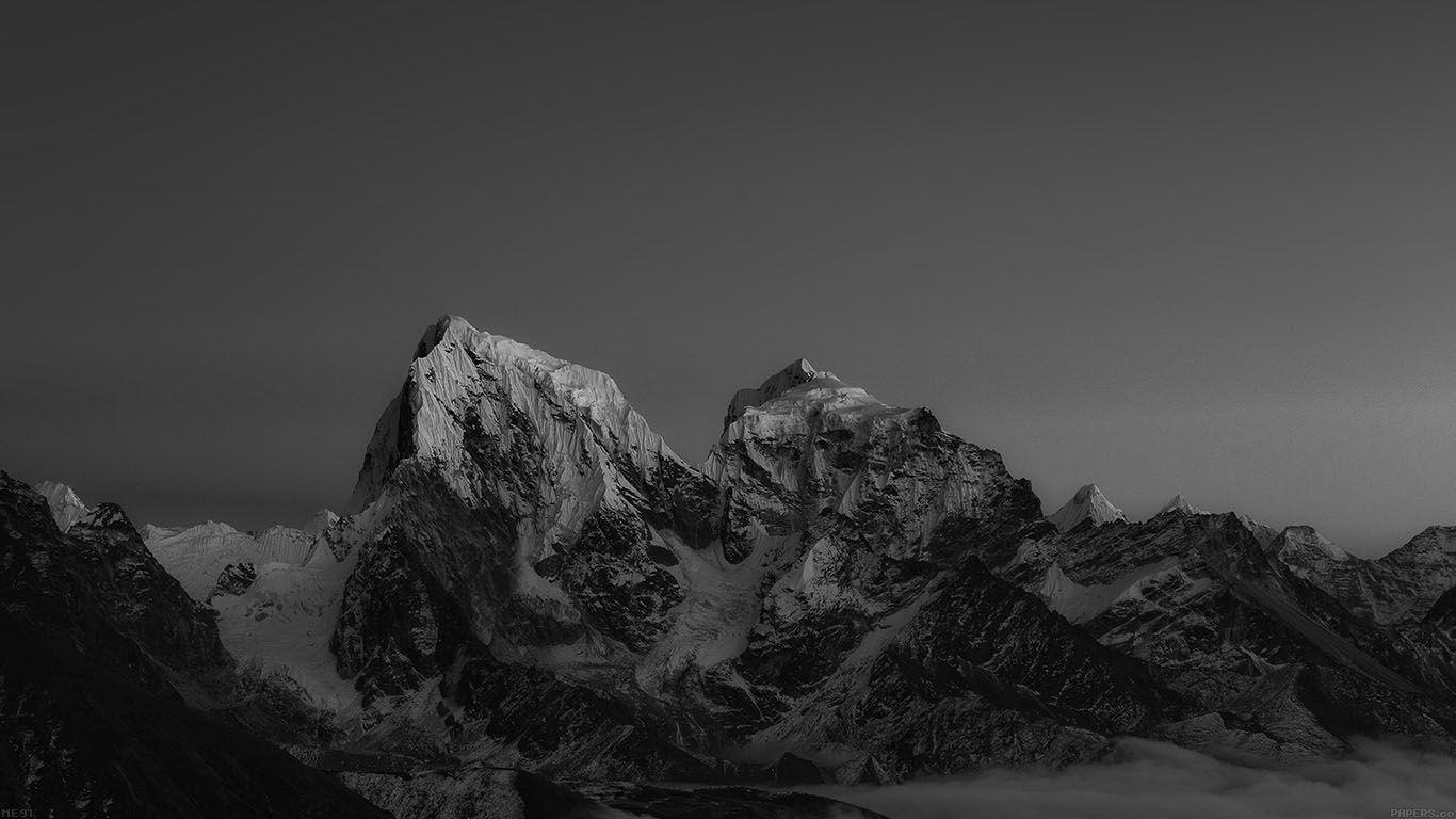 1366x768 Himalaya Sunset Dark Mountain Art
