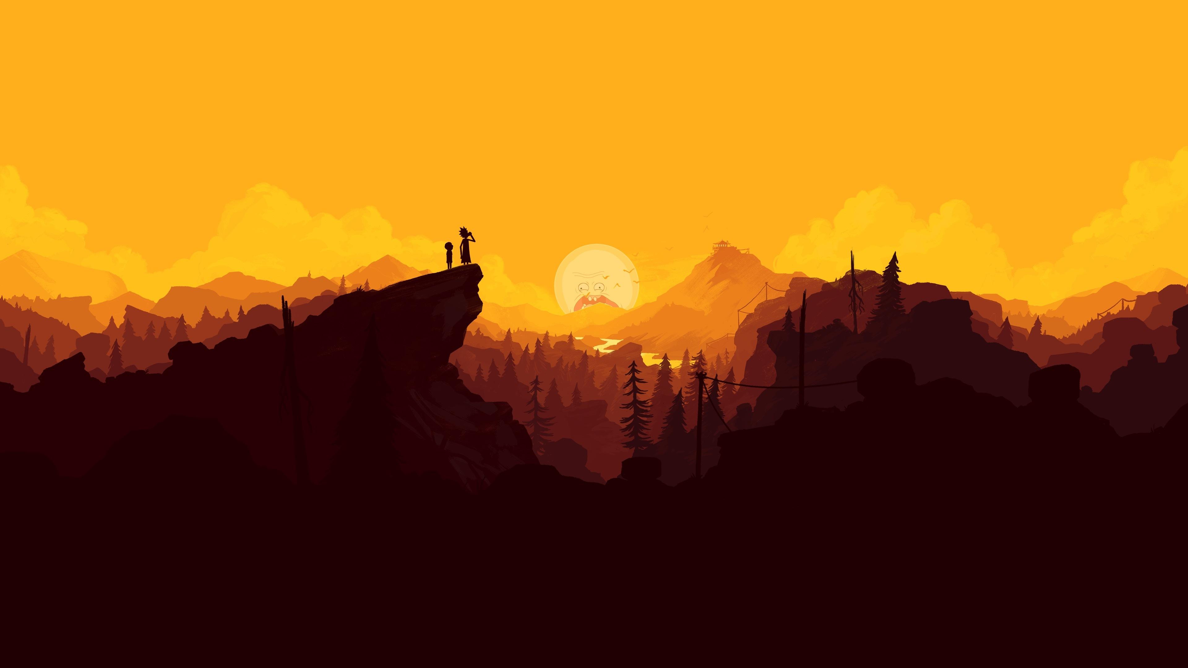 3840x2160 Rick and Morty In The Mountains 768x1024 Resolution Wallpaper, HD TV Series 4K Wallpaper, Image, Photo and Background