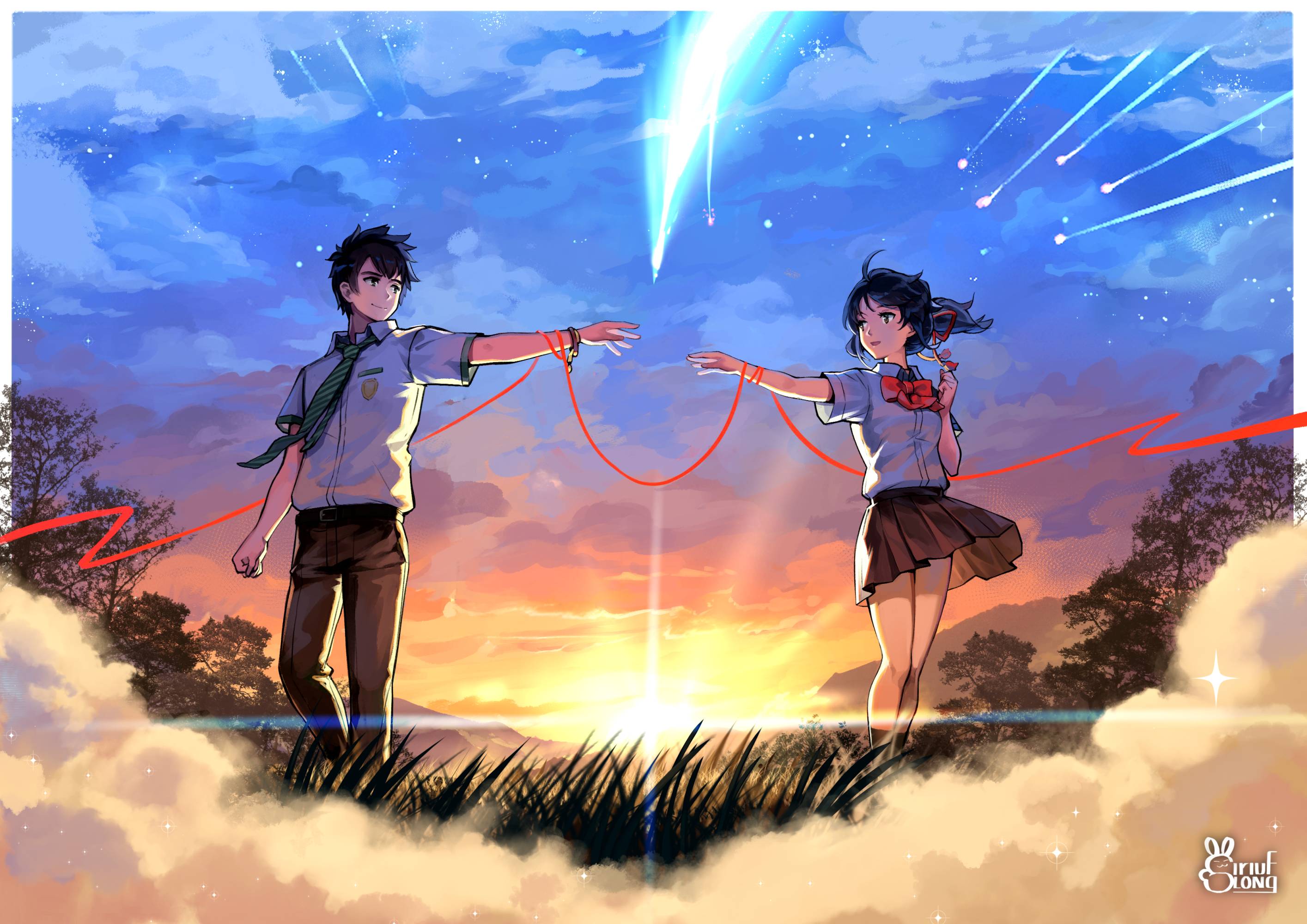 2829x2000 Mitsuha Miyamizu and Taki Tachibana Wallpaper, HD Anime 4K Wallpaper, Image, Photo and Background