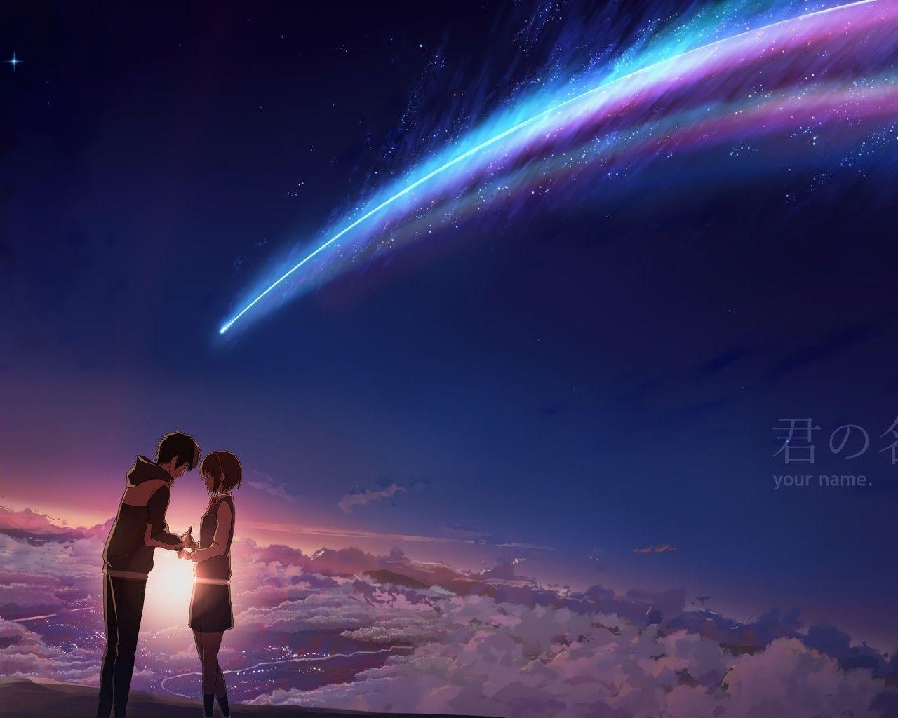 1280x1024 Download 1280x1024 Kimi No Na Wa, Your Name, Mitsuha Miyamizu, Taki Tachibana Wallpaper