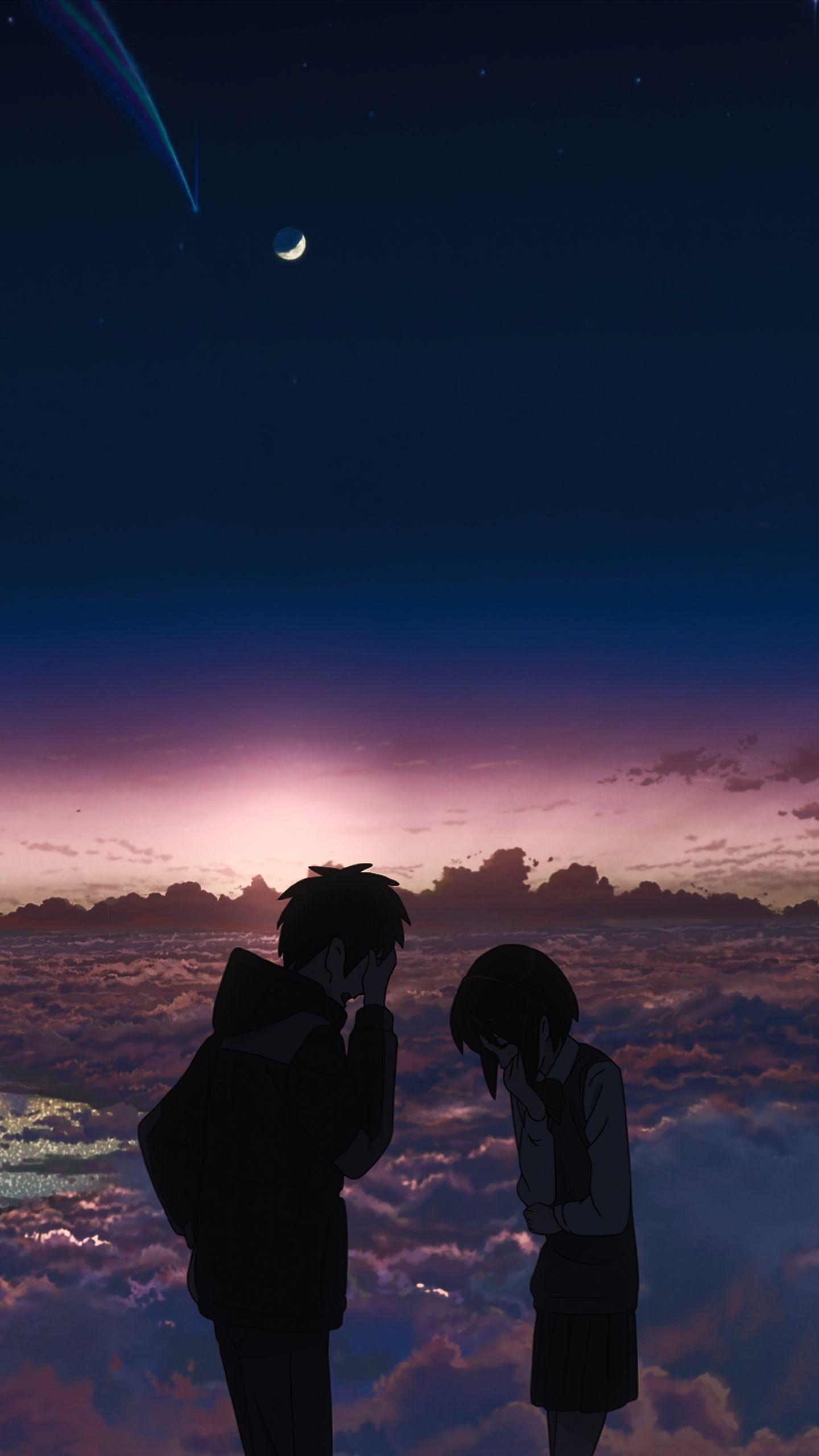 1440x2560 kimi no na wa. Anime romance, Your name anime, Anime scenery