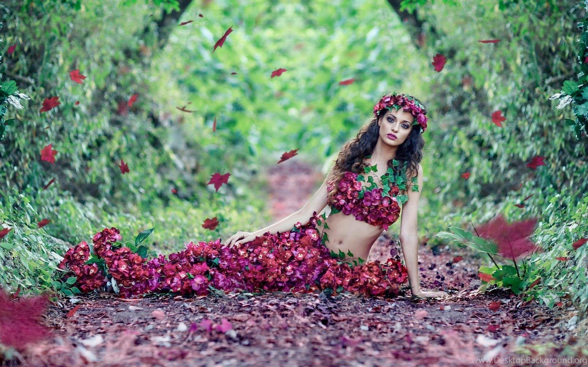 1920x1200 Nature Girls Creative Wallpaper HD Download Desktop Desktop Background