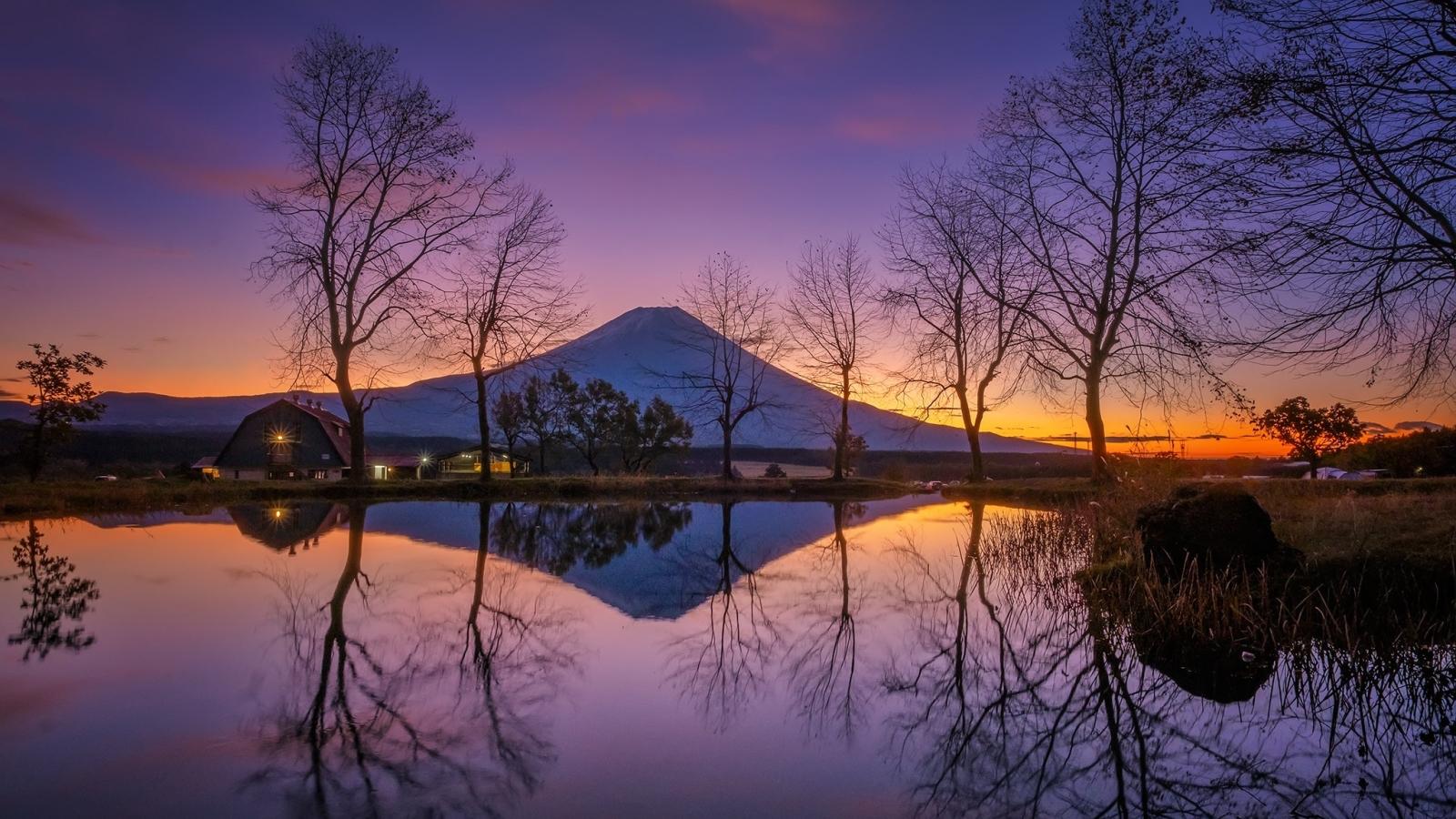 1600x900 Japan Lake House 1600x900 Resolution Wallpaper, HD Nature 4K Wallpaper, Image, Photo and Background