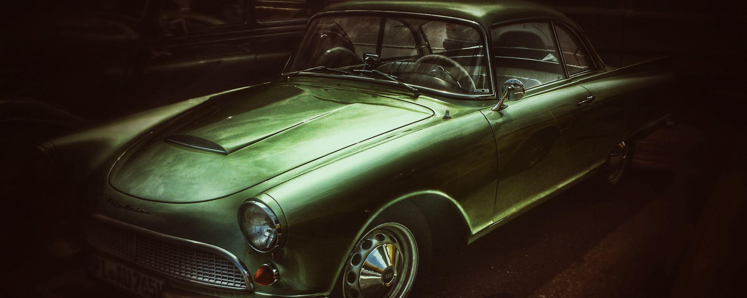 2560x1024 Download wallpaper 2560x1024 car, retro, vintage, old, style, glitter ultrawide monitor HD background