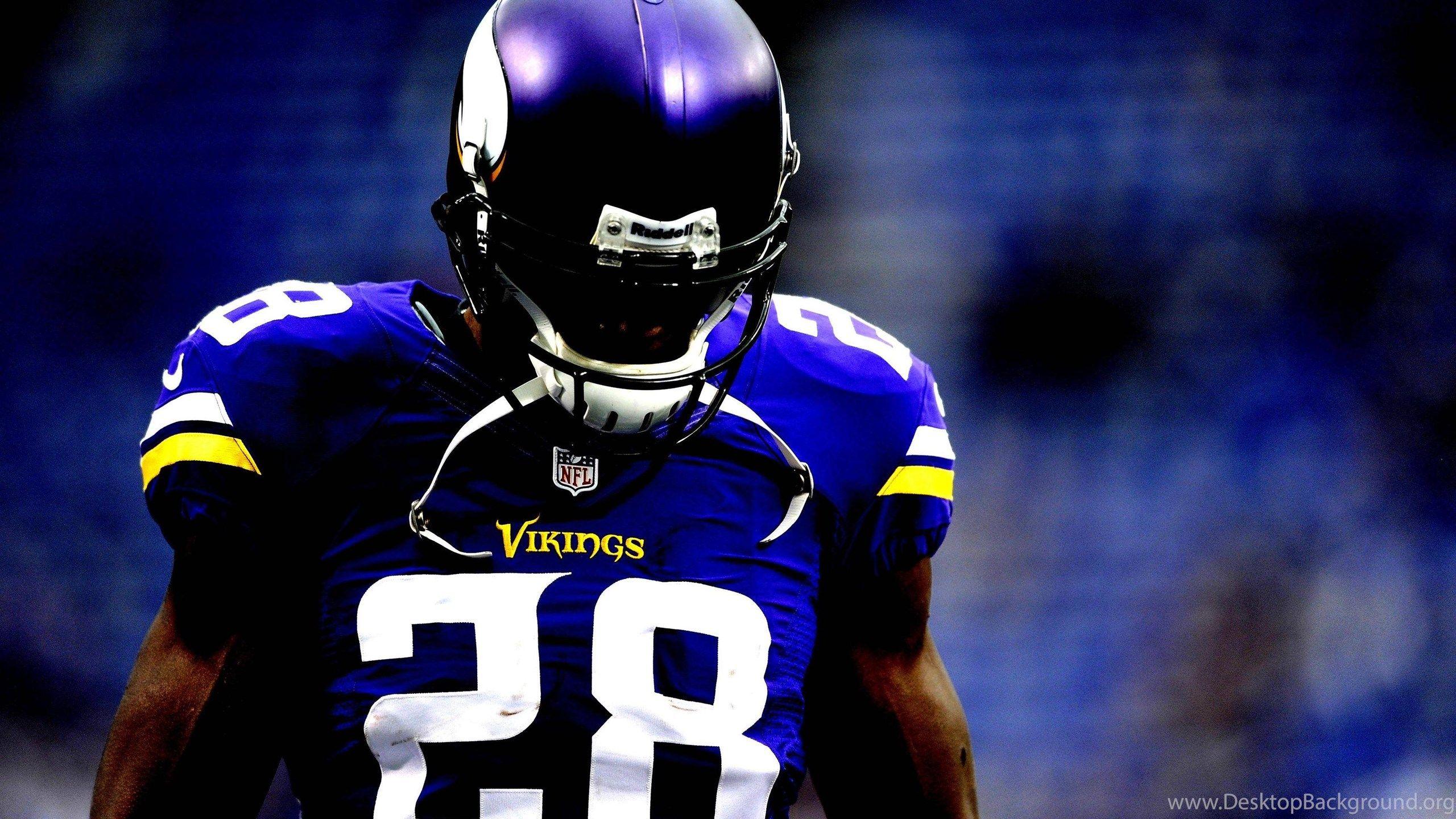 2560x1440 Adrian Peterson Minnesota Vikings American HD Wallpaper Desktop Background