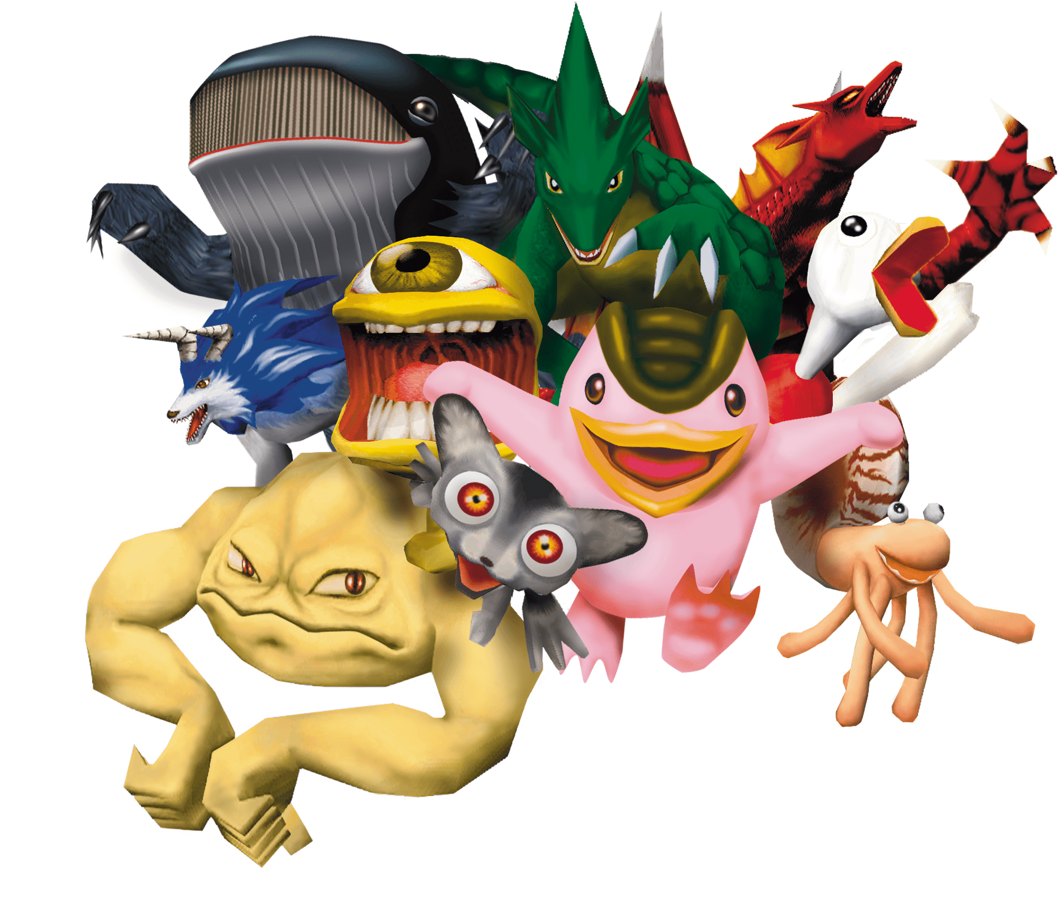 2067x1791 Monster Rancher 2 (1999) promotional art