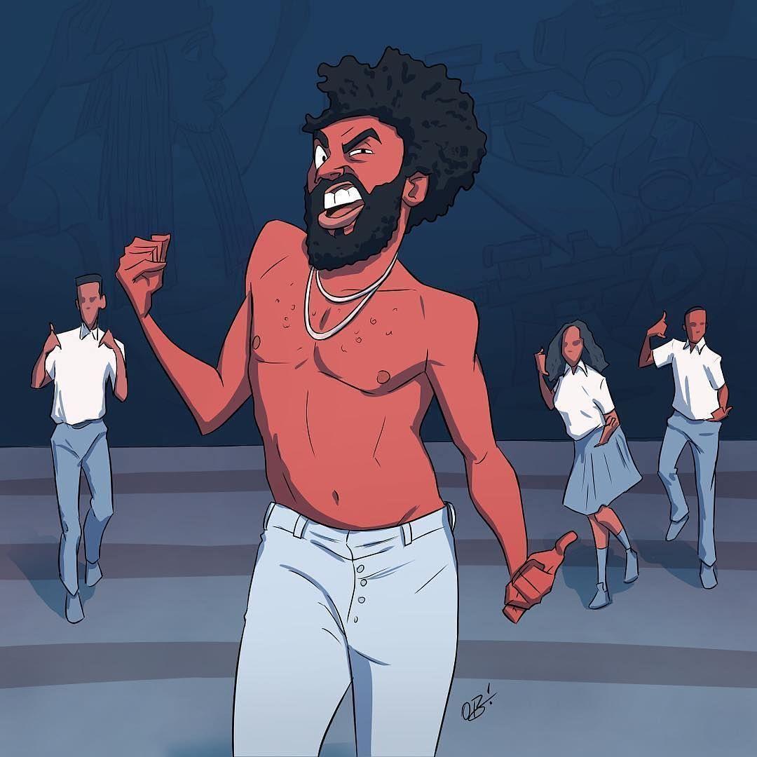 1080x1080 This Is America'. Childish Gambino. Rapper art, Hip hop art, Trill art