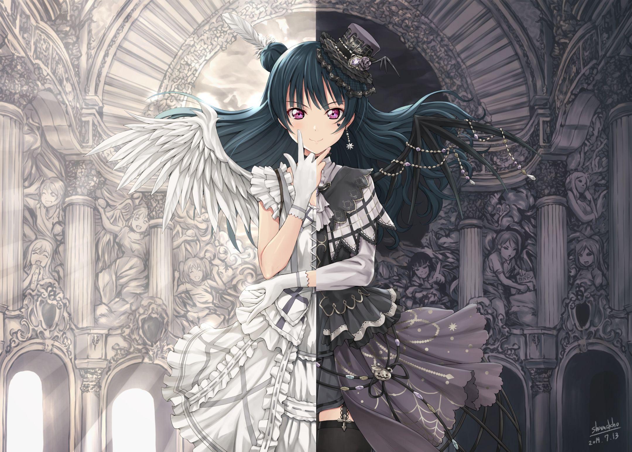 2159x1544 Download 2159x1544 Love Live Sunshine, Tsushima Yoshiko, Gothic, Lolita Fashion, Darkness Wallpaper