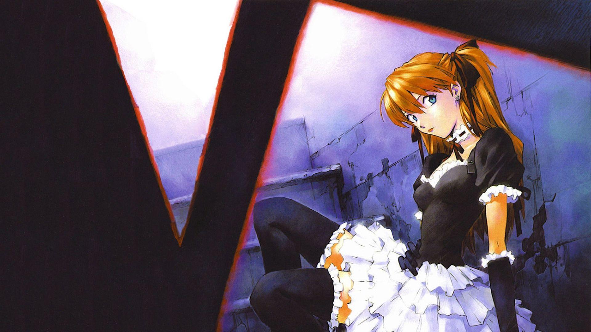 1920x1080 Download Wallpaper 1920x1080 gothic lolita, image, lolita style, dress, bows, redhead, stairs, asuka lolita Full HD 1080p HD Background