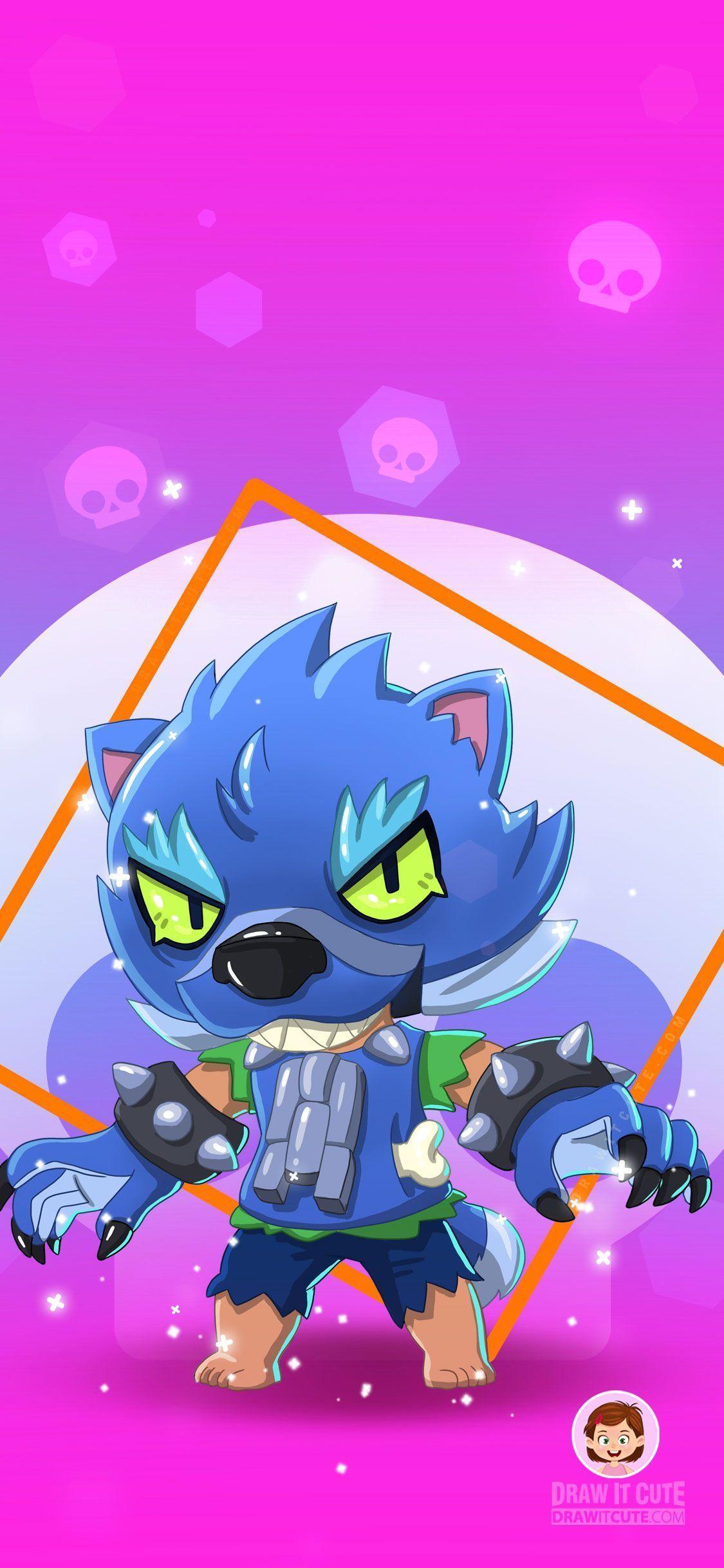 1125x2436 Brawl Stars Bull. Star coloring pages, Star wallpaper, Werewolf