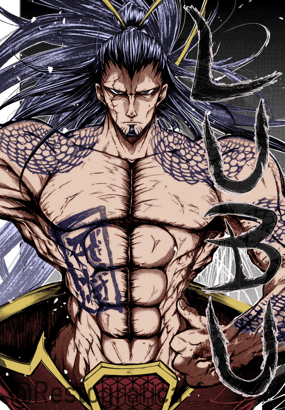 1000x1436 Lu bu Colorized (by me!)