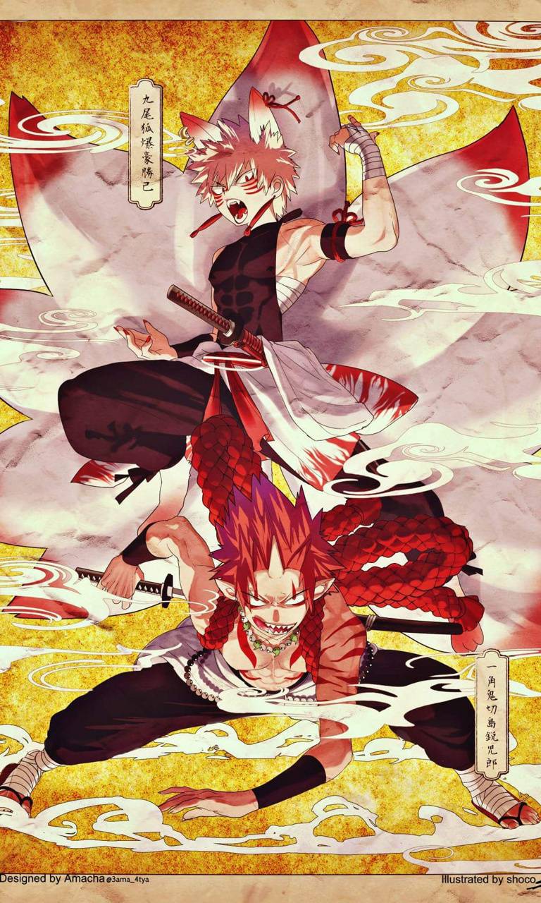 768x1280 Bakugou kirishima wallpaper