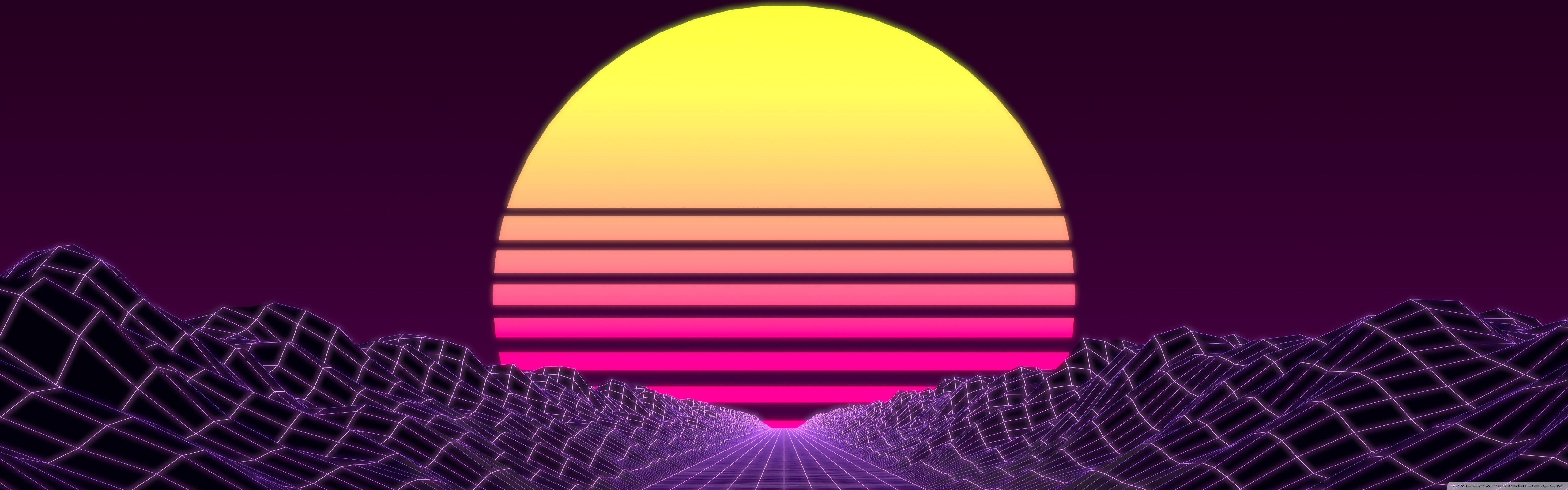 5120x1600 Synthwave Ultra HD Desktop Background Wallpaper for : Widescreen & UltraWide Desktop & Laptop : Multi Display, Dual Monitor : Tablet