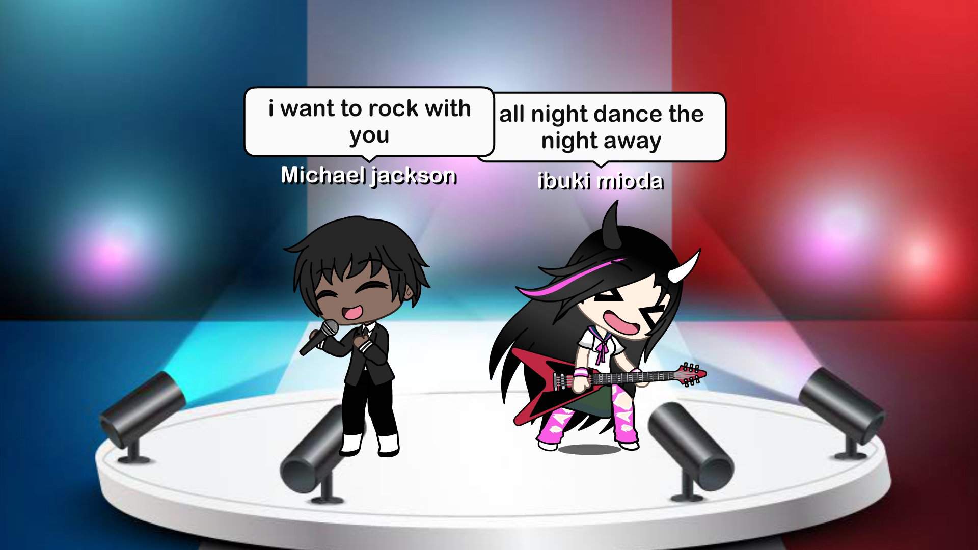 1920x1080 Michael jackson and ibuki mioda