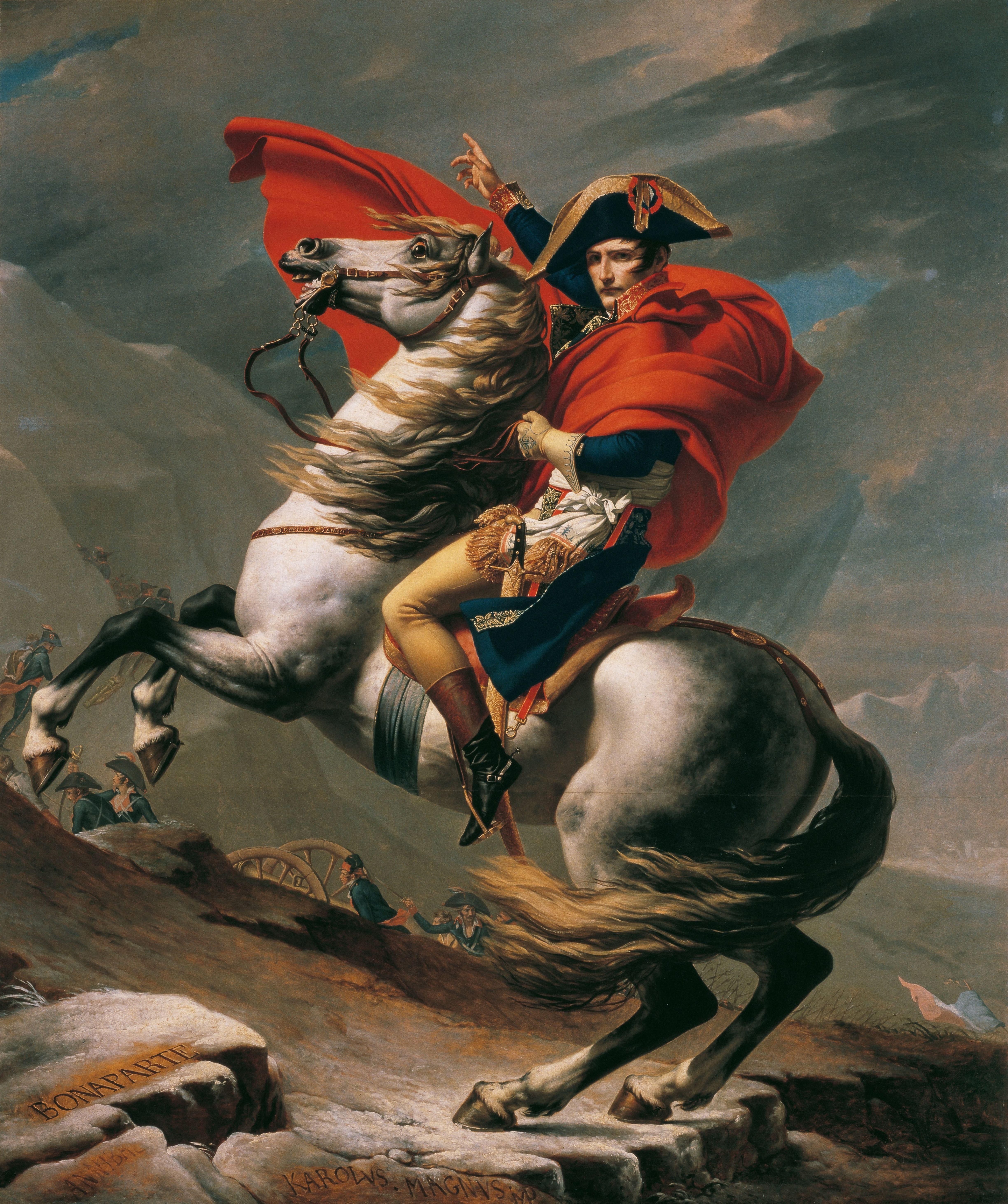 4897x5850 Napoleon At The Great St. Bernard Louis David Cultural