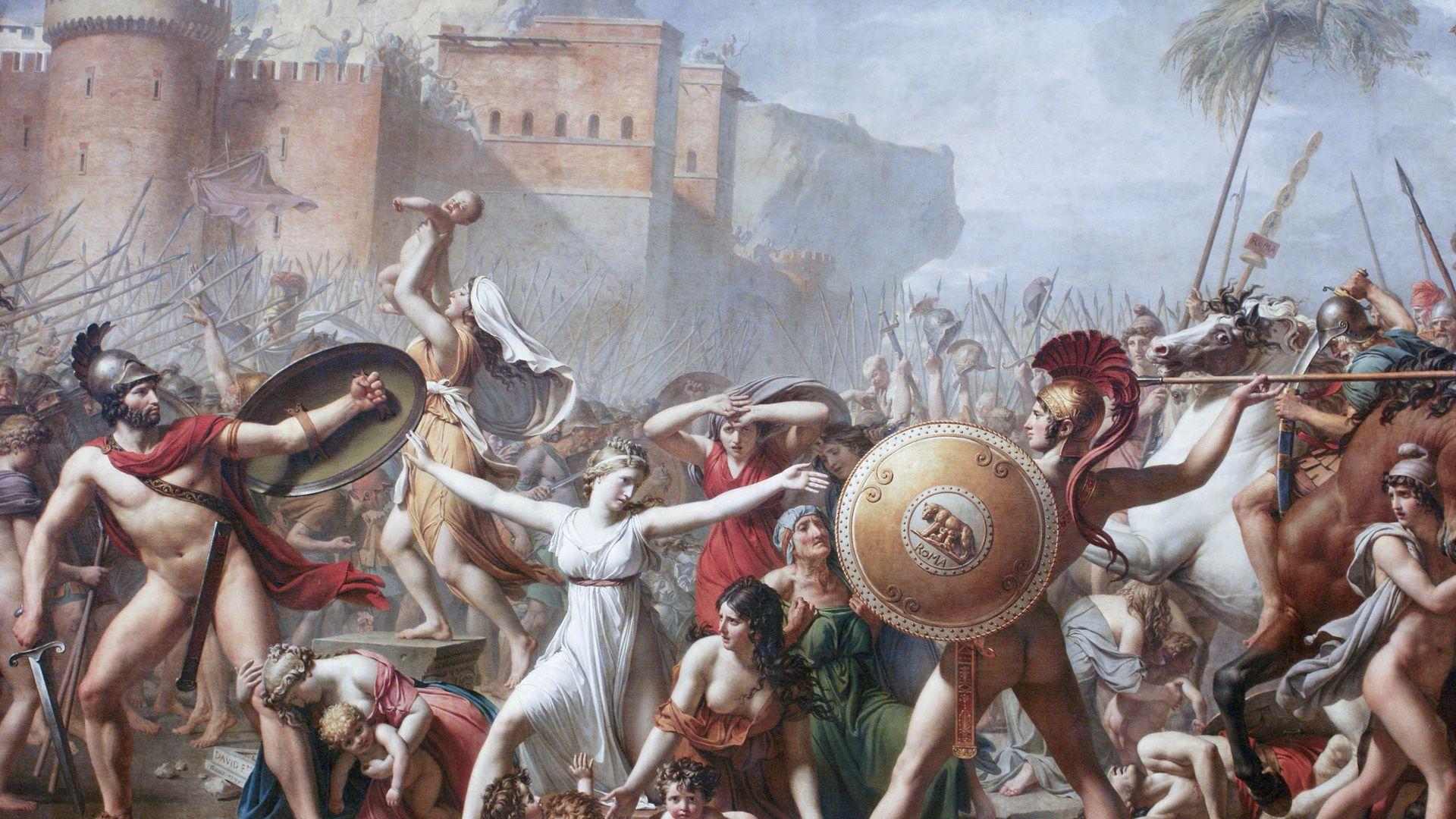 1920x1080 the artist jacques louis david, women, child, roma, neoclassicism, empire desktop wallpaper 33226