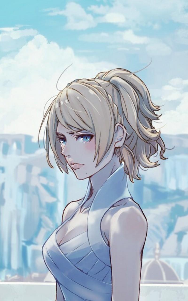 800x1280 Lunafreya Wallpaper Fan Art HD for Android