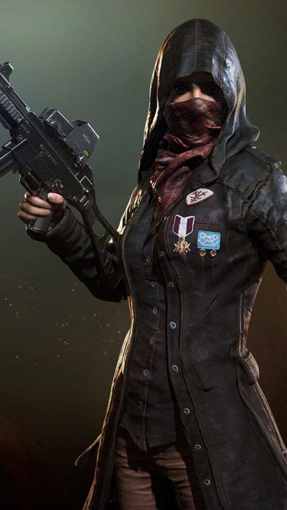 950x1689 Cherry Blossom Girl Pubg Mobile Wallpaper Girl