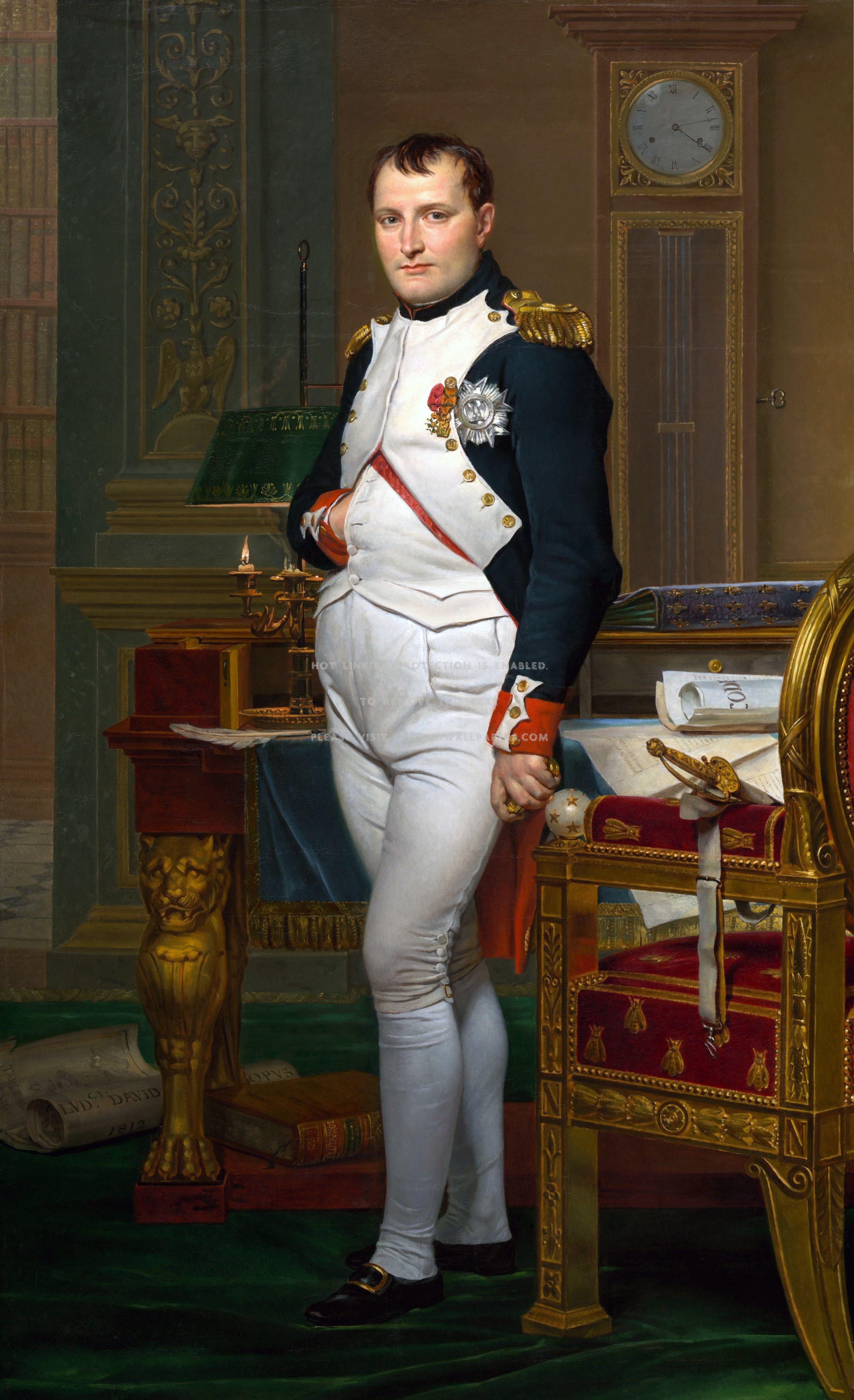 3296x5404 Napoleon Bonaparte Louis David Napoleon In His Study HD Wallpaper
