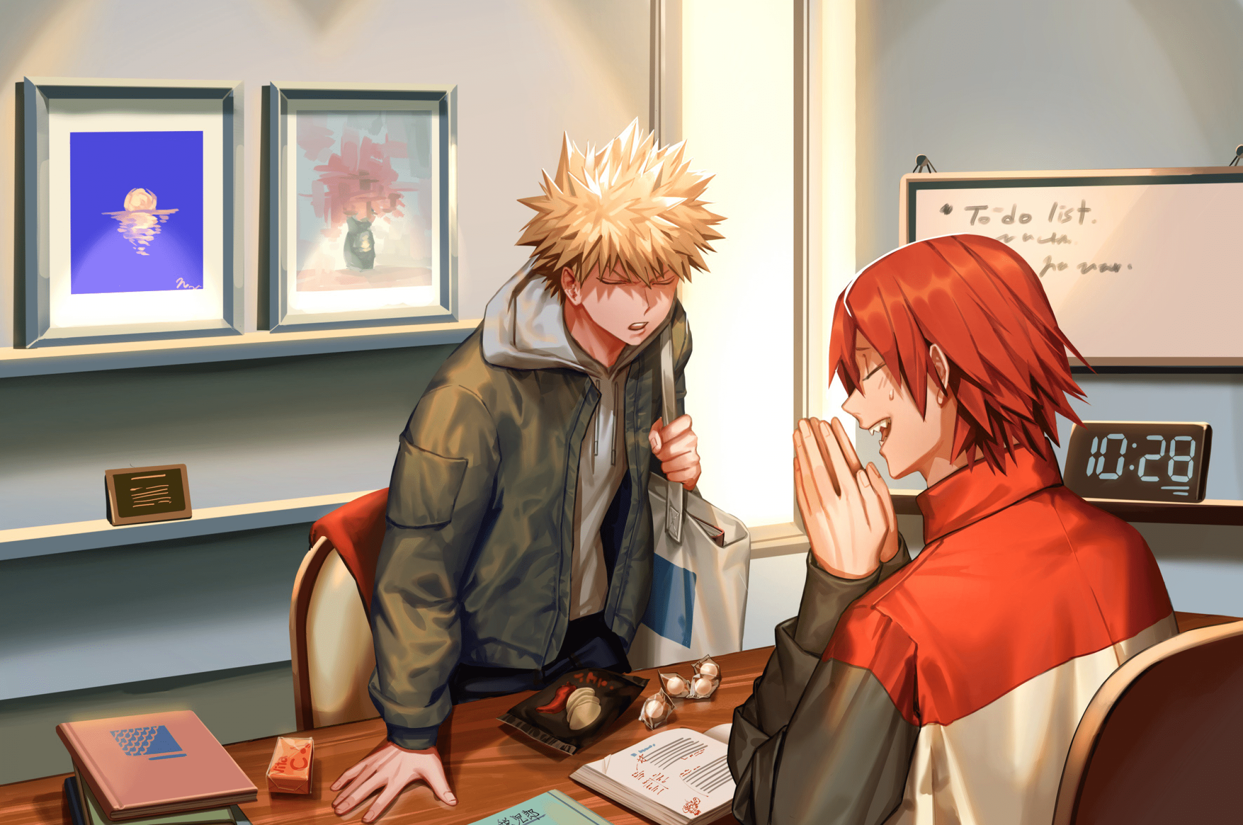 2560x1700 Download 2560x1700 Kirishima Eijirou, Bakugou Katsuki, Boku No Hero Academia, Friends Wallpaper for Chromebook Pixel