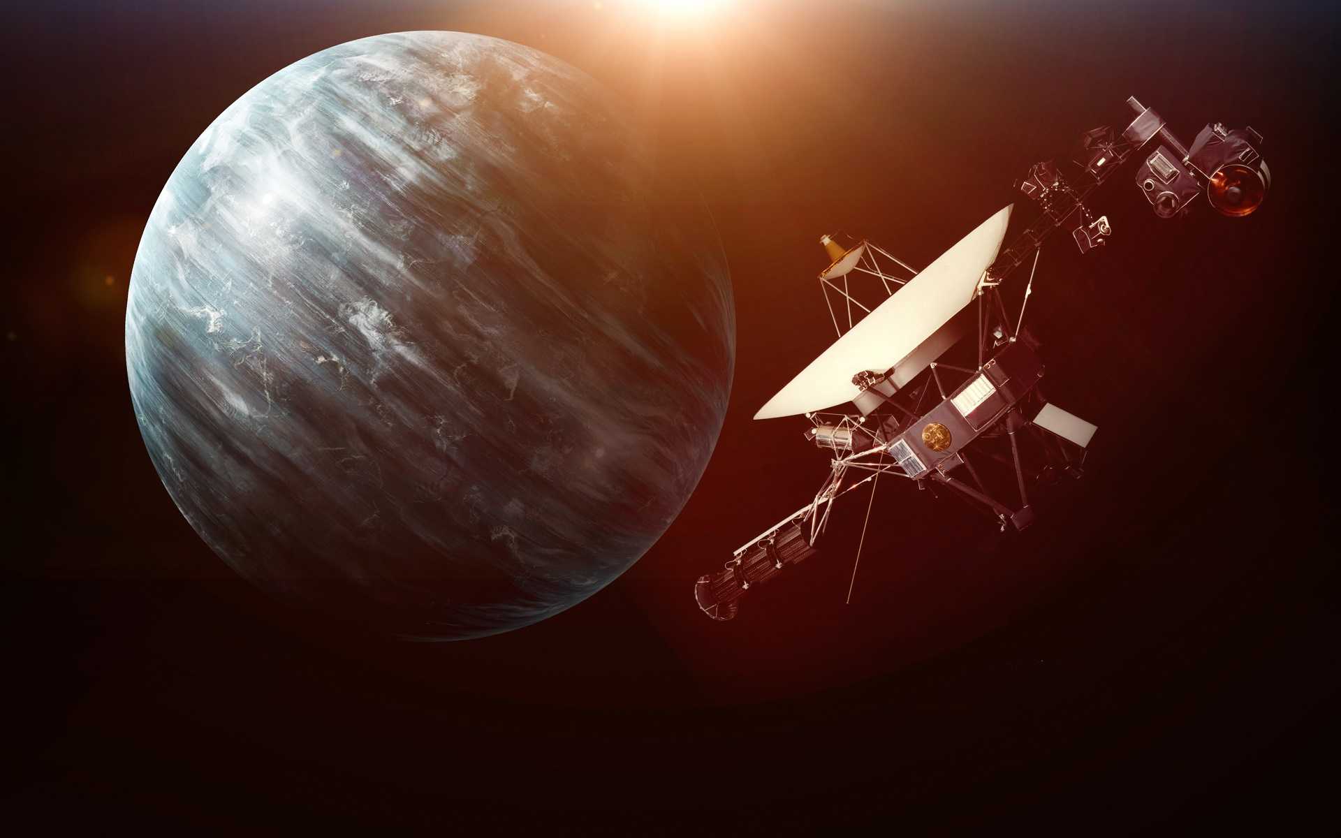 1920x1200 Uranus spacecraft. This image elements furnished