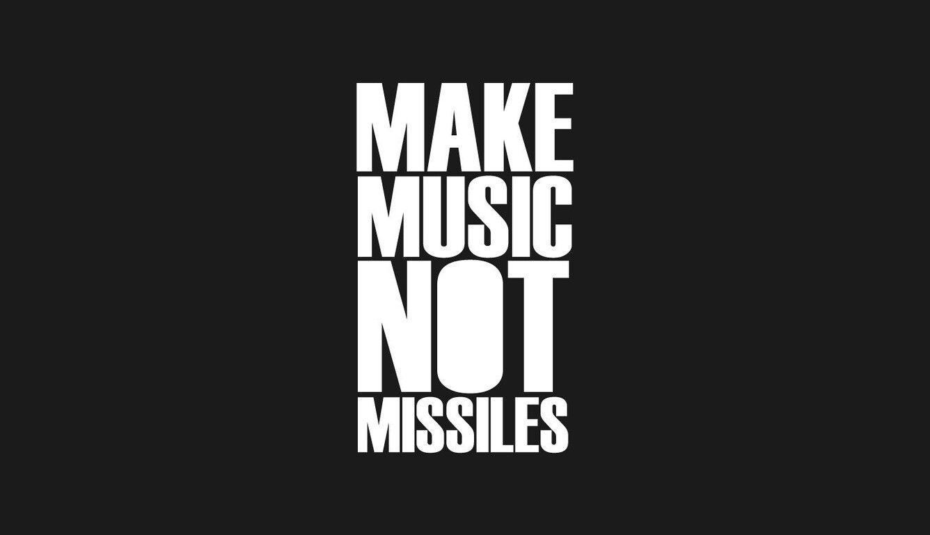 1336x768 Make Music Not Missiles Laptop HD HD 4k Wallpaper, Image, Background, Photo and Picture