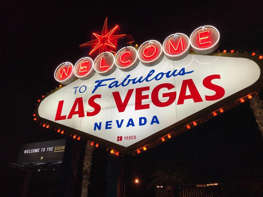 1080x810 red and white lighted welcome to fabulous Las Vegas Nevada sign photo