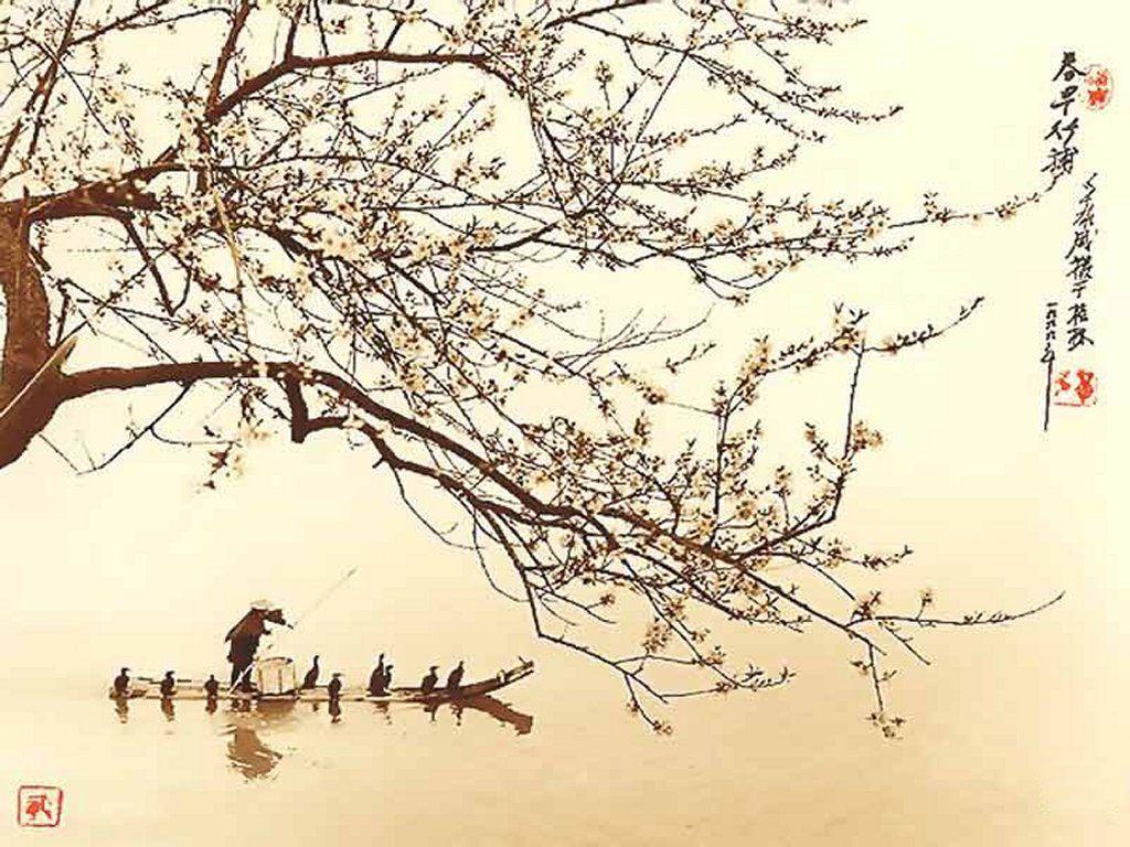 1024x768 Kinds Of Wallpaper: Asian Art Wallpaper