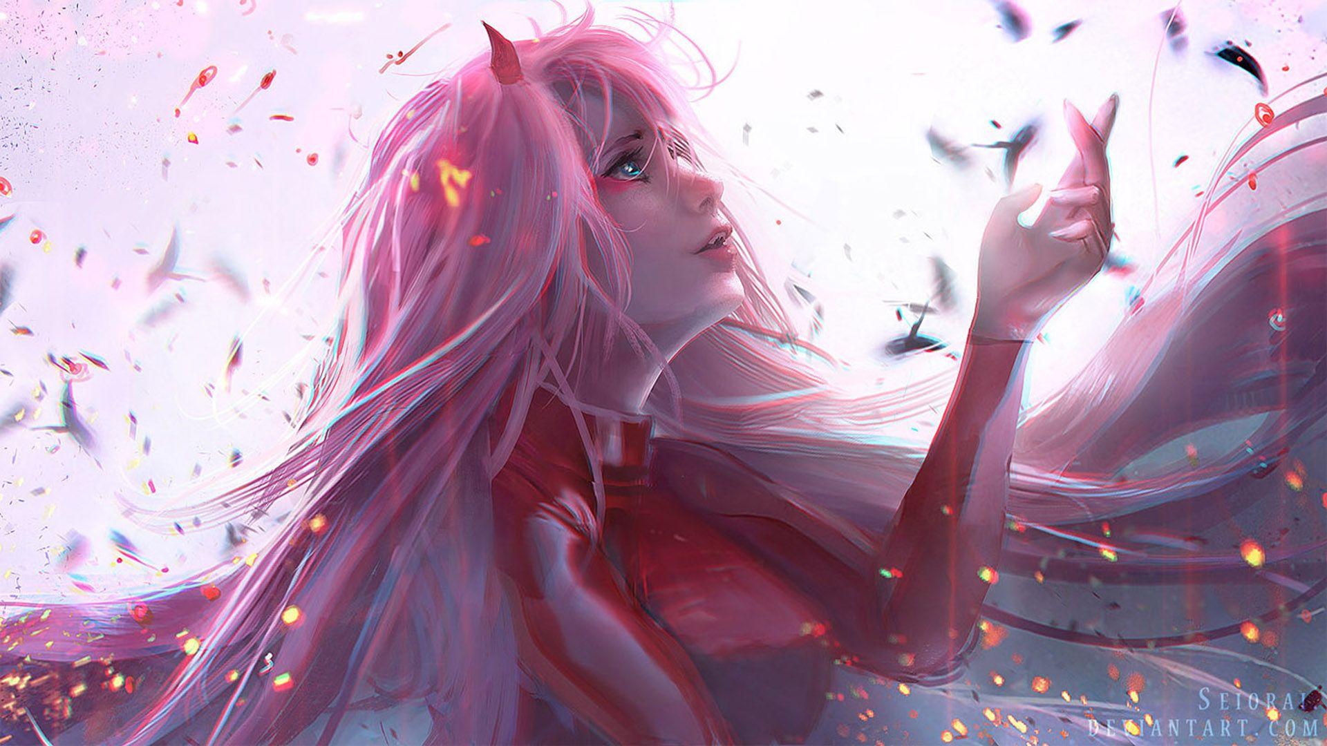 1920x1080 Zero Two Desktop Wallpaper
