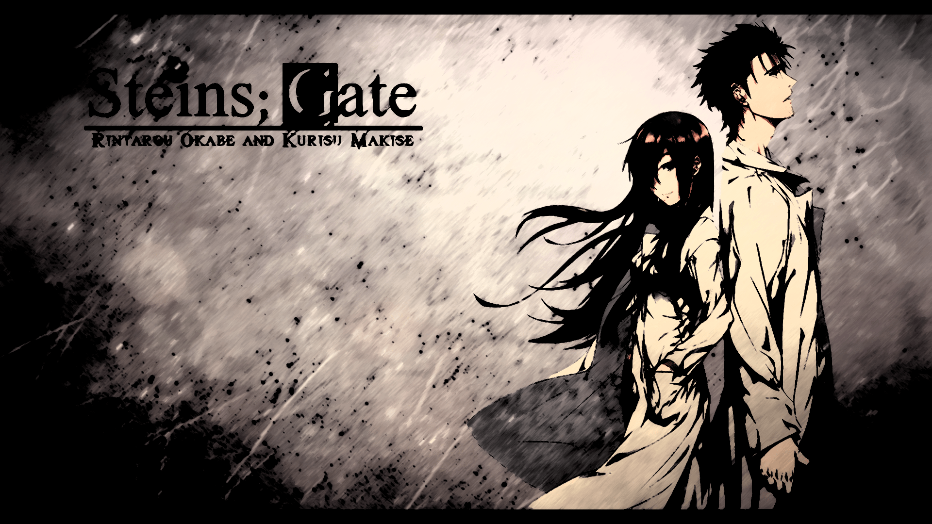 1920x1080 #Makise Kurisu, #anime girls, #anime, #anime boys, #Okabe Rintarou, #Steins;Gate wallpaper