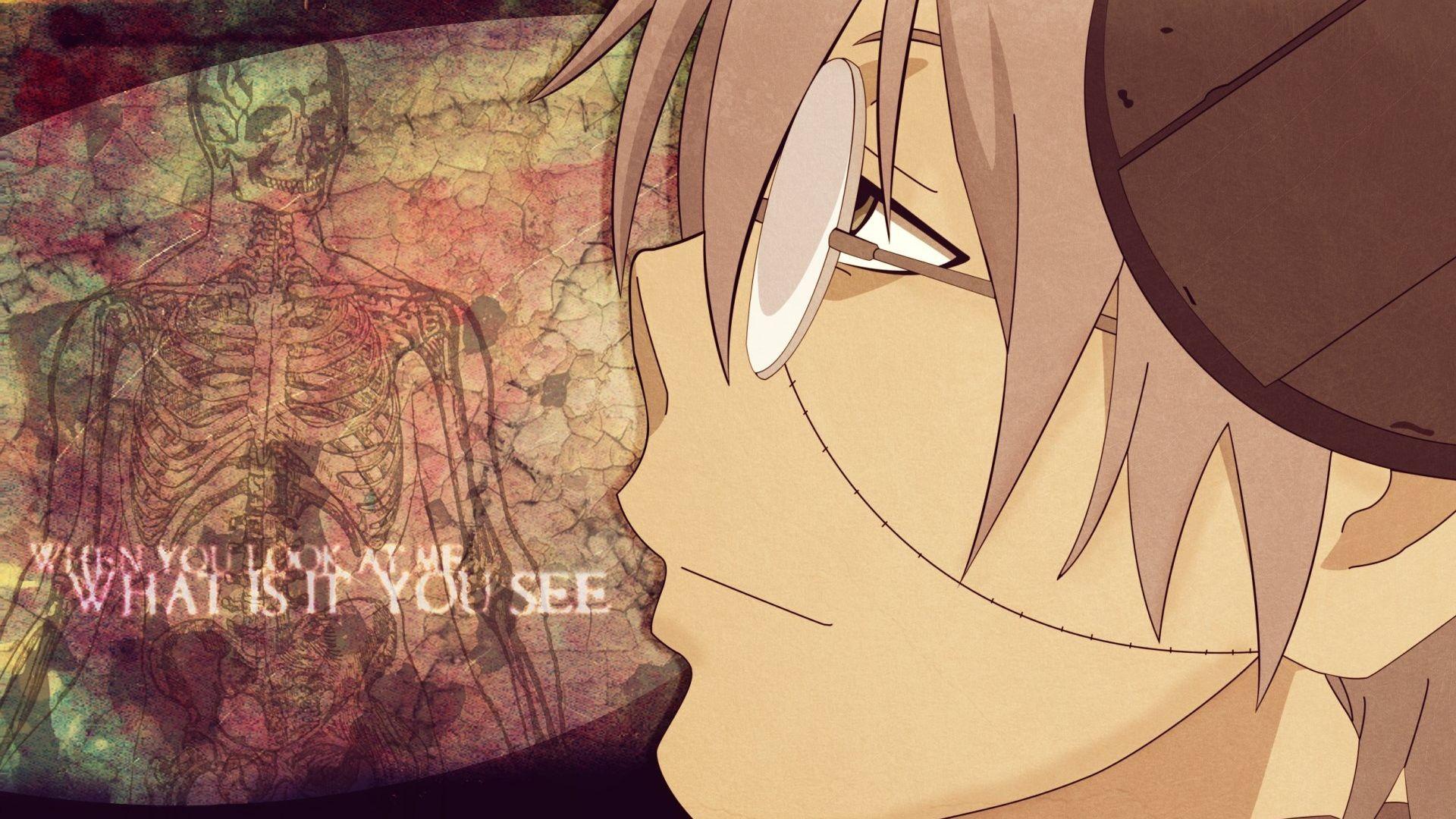 1920x1080 Download Wallpaper 1920x1080 soul eater, franken stein, guy, look, glasses Full HD 1080p HD Background