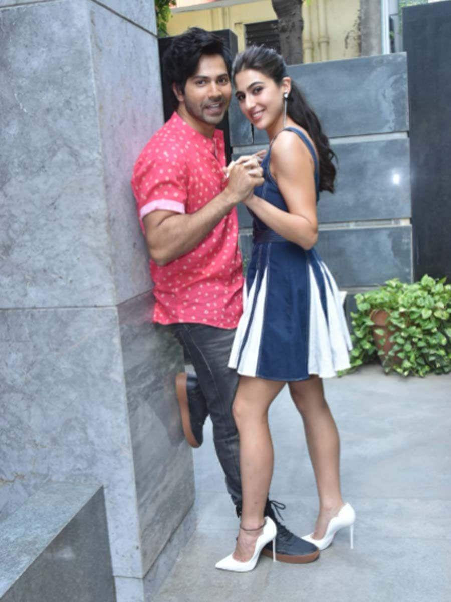 900x1200 Photos: Varun Dhawan and Sara Ali Khan step out for Coolie No.1 promotions