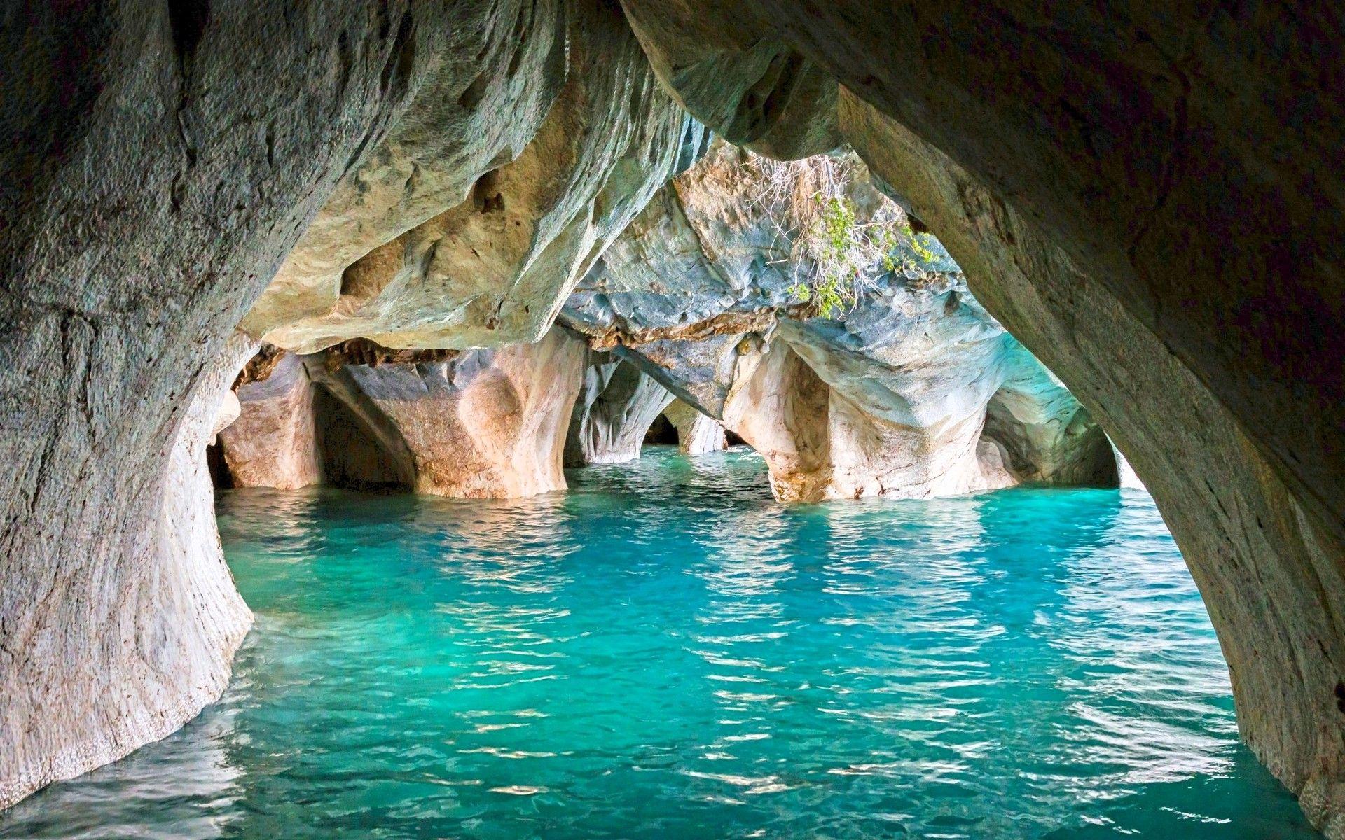 1920x1200 nature, Landscape, Chile, Cave, Lake, Erosion, Turquoise, Water, Cathedral Wallpaper HD / Desktop and Mobile Background
