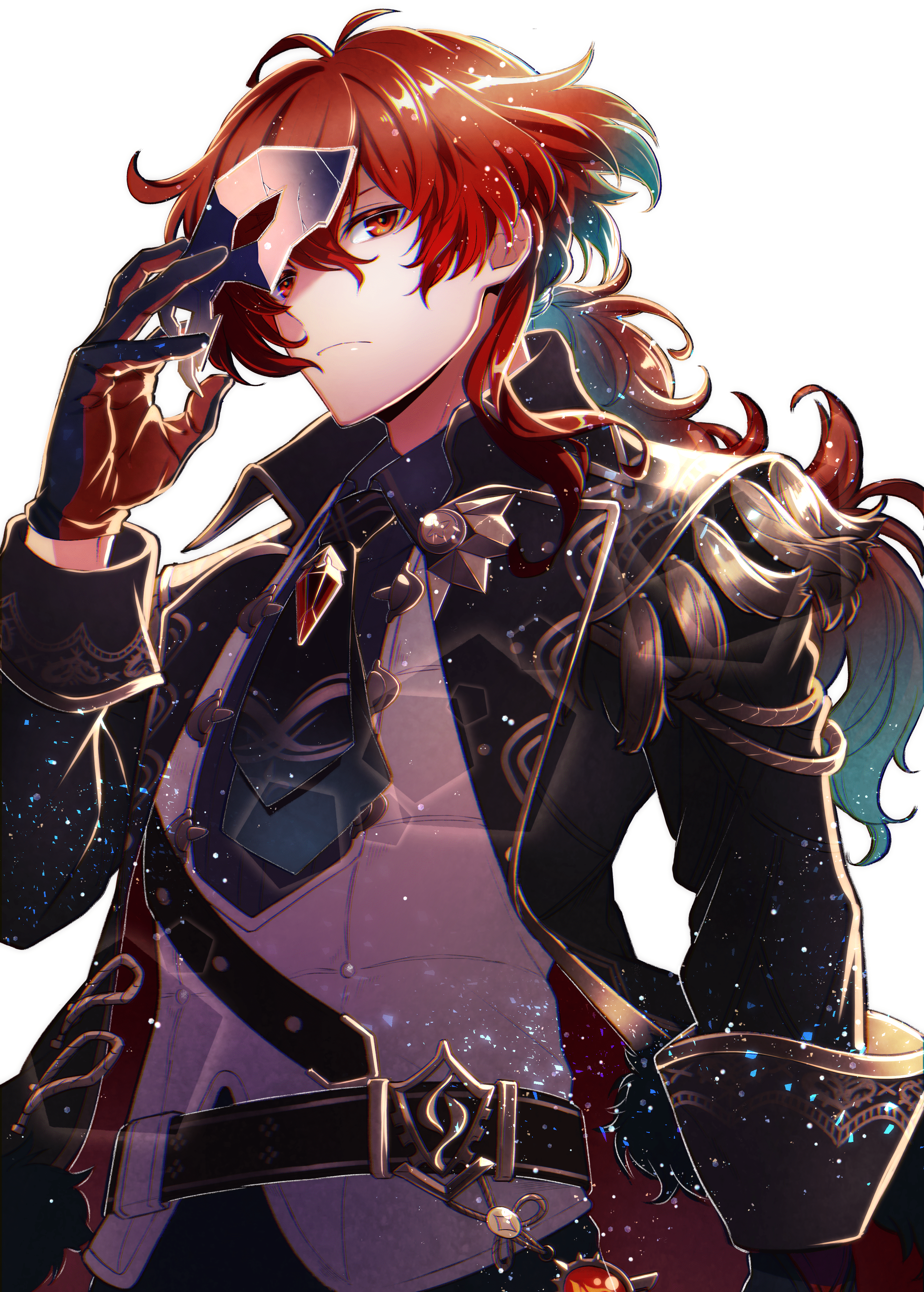 2591x3624 Diluc Impact Anime Image Board