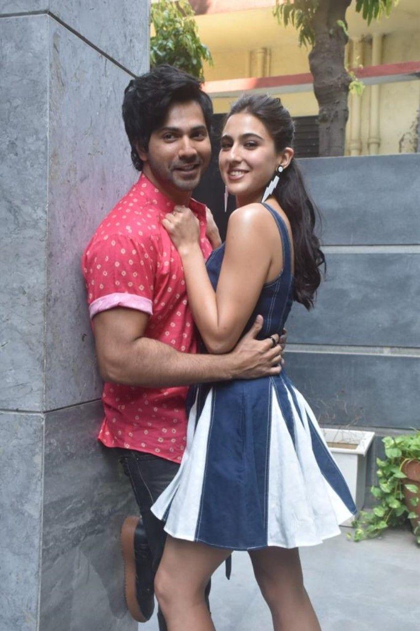 850x1276 Varun Dhawan and Sara Ali Khan promotes Coolie No. 1