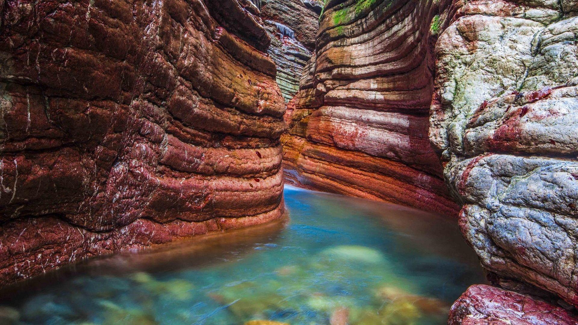 1920x1080 Wallpaper Canyon, water, river, geology, erosion, Austria 1920x1200 HD Picture, Image