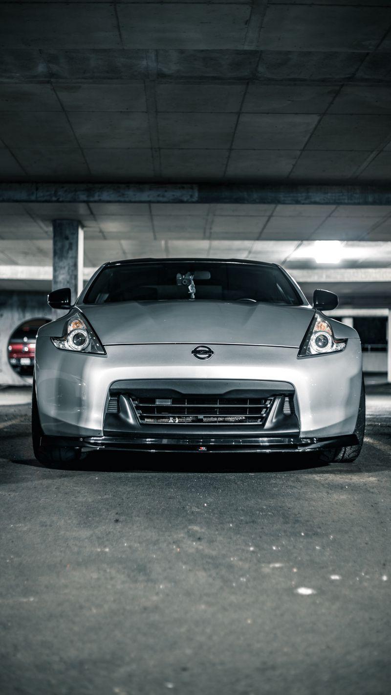 800x1420 Download Wallpaper 800x1420 Nissan 350z, Nissan, Sports Car, Car, Front View, Gray Iphone Se 5s 5c 5 For Parallax HD Background