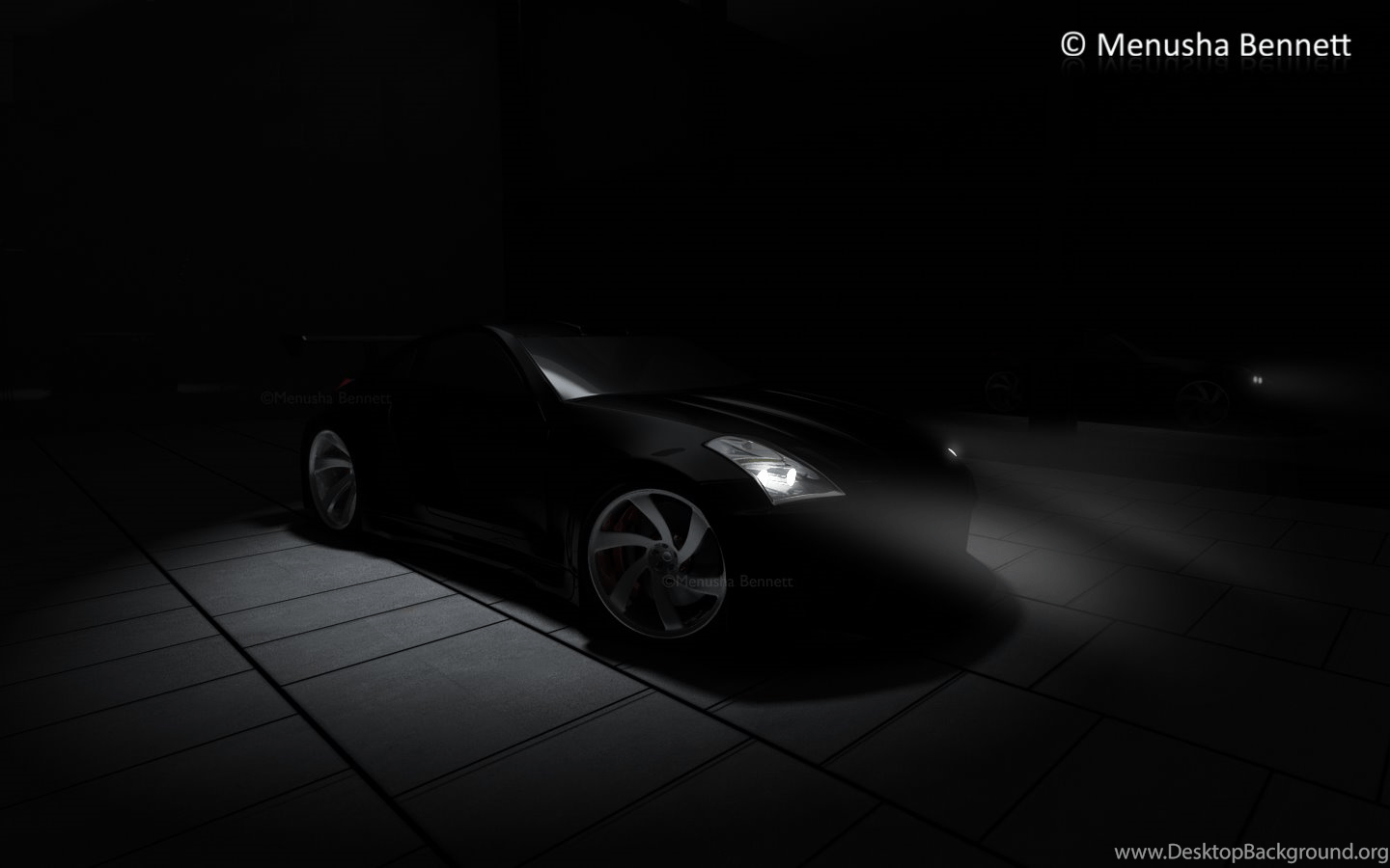 1440x900 Black Nissan 350z Wallpaper Image Desktop Background