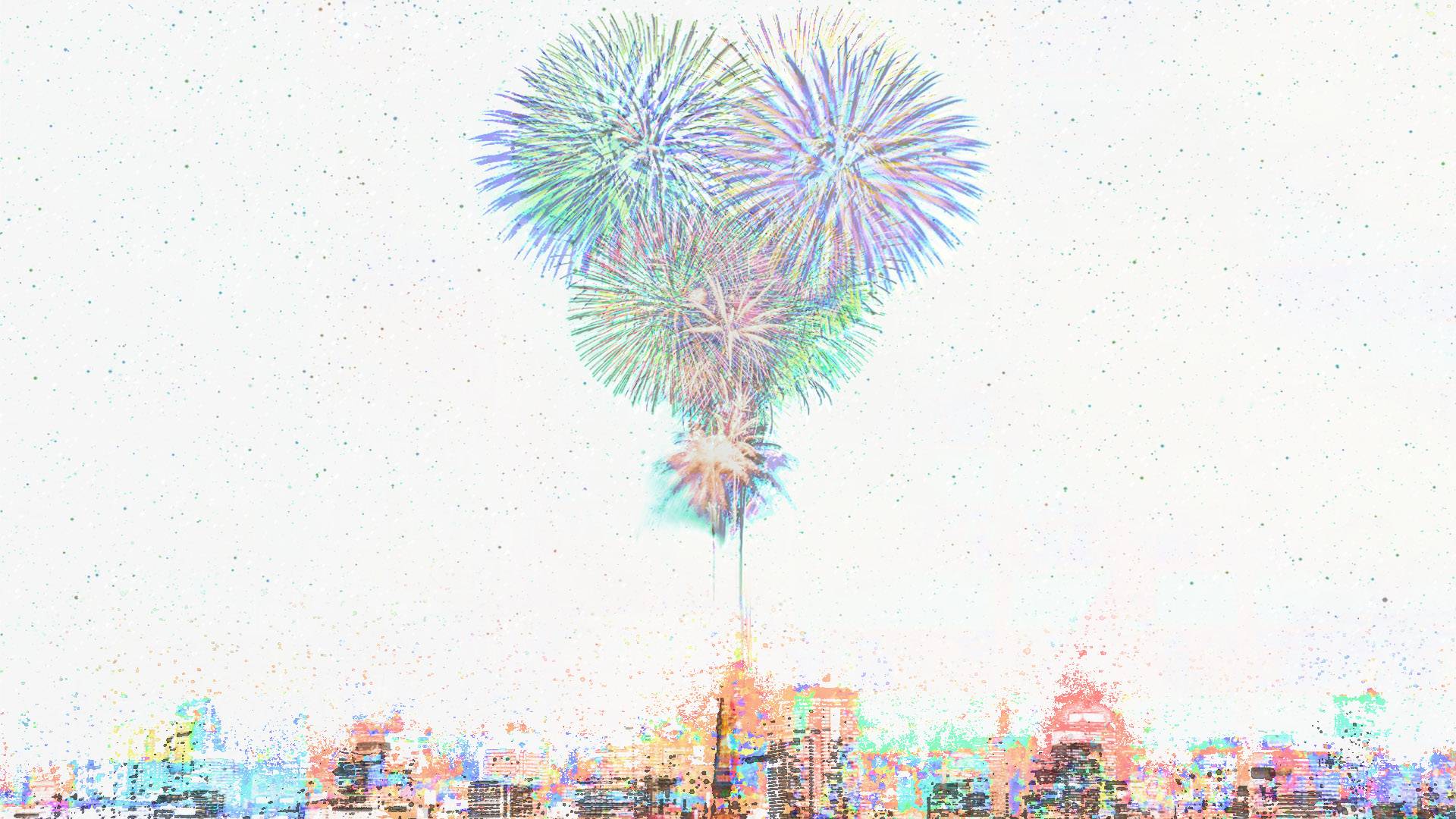 1920x1080 Pastel Fireworks [1920x1080]