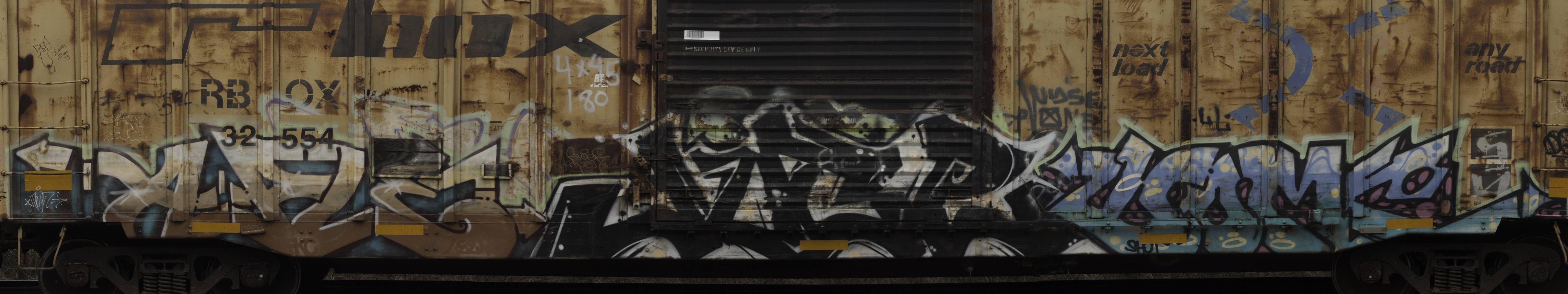 5760x1080 Train Car Graffiti [5760x1080] (OC) • R Wallpaper. Graffiti, R Wallpaper, Train Car