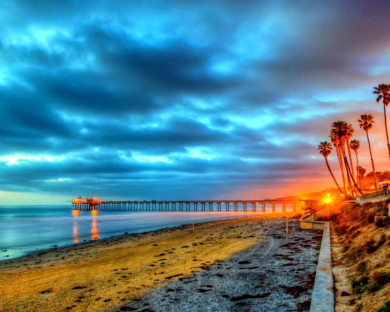 1280x1024 HD Beach Wallpaper .