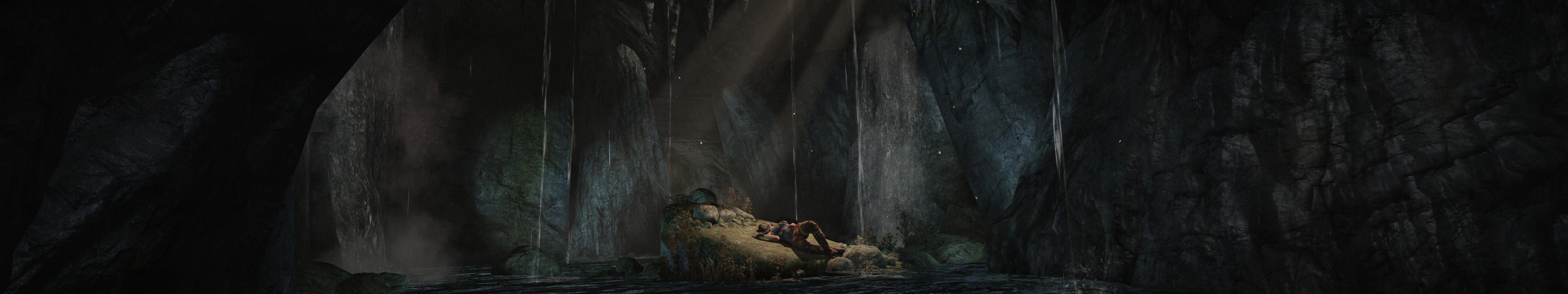 5760x1080 Tomb Raider Eyefinity Video Games Triple Screen Wallpaper: 5760x1080