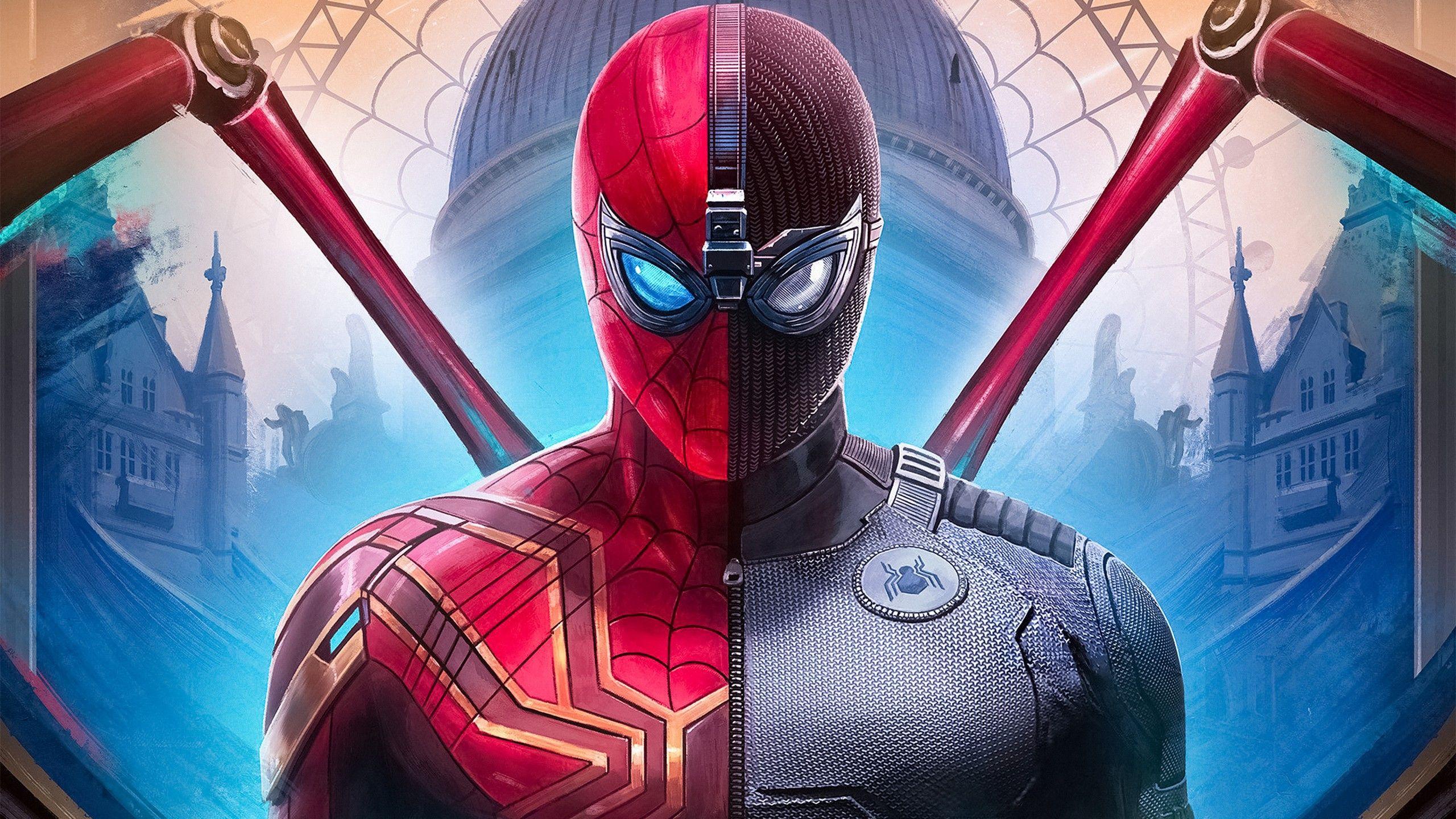 2560x1440 Iron Spider 4K Wallpaper, Spider Man: Far From Home, Marvel Comics, Spider Man, Movies