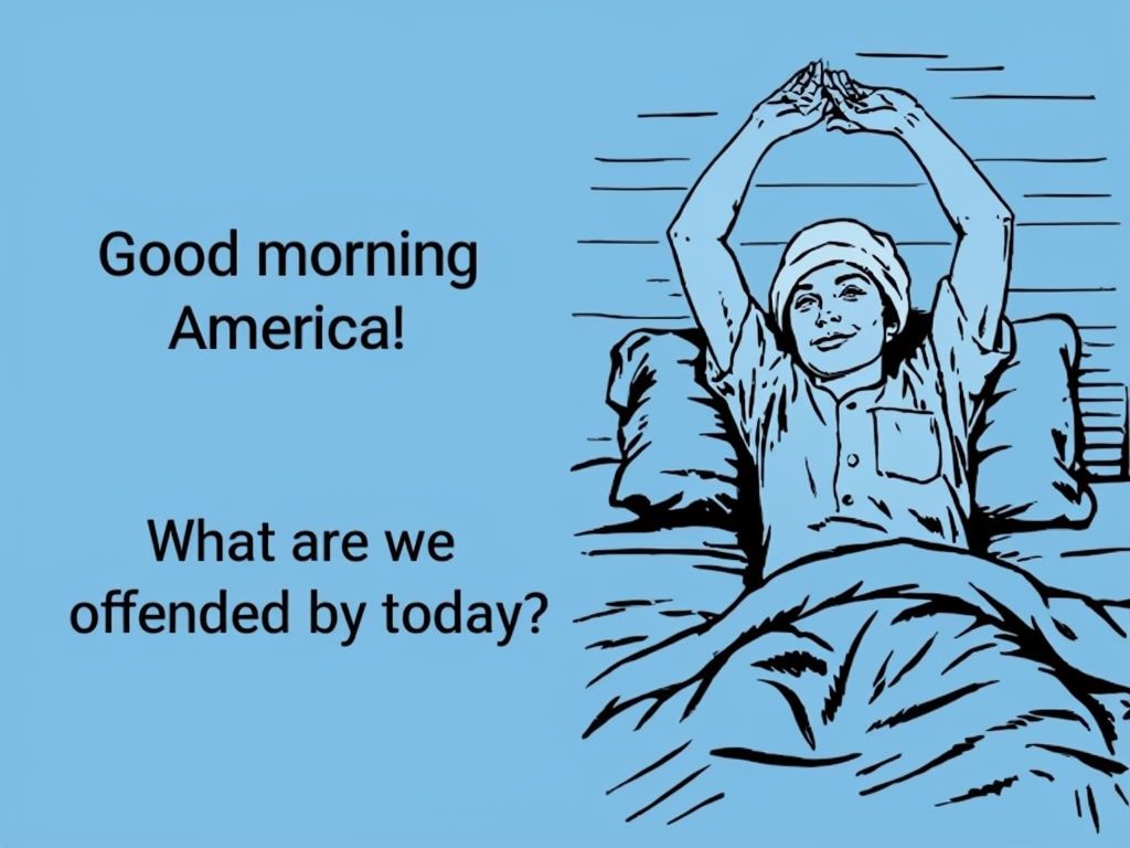 1024x768 Humorous Good Morning America Meme with Vintage Illustration Memes