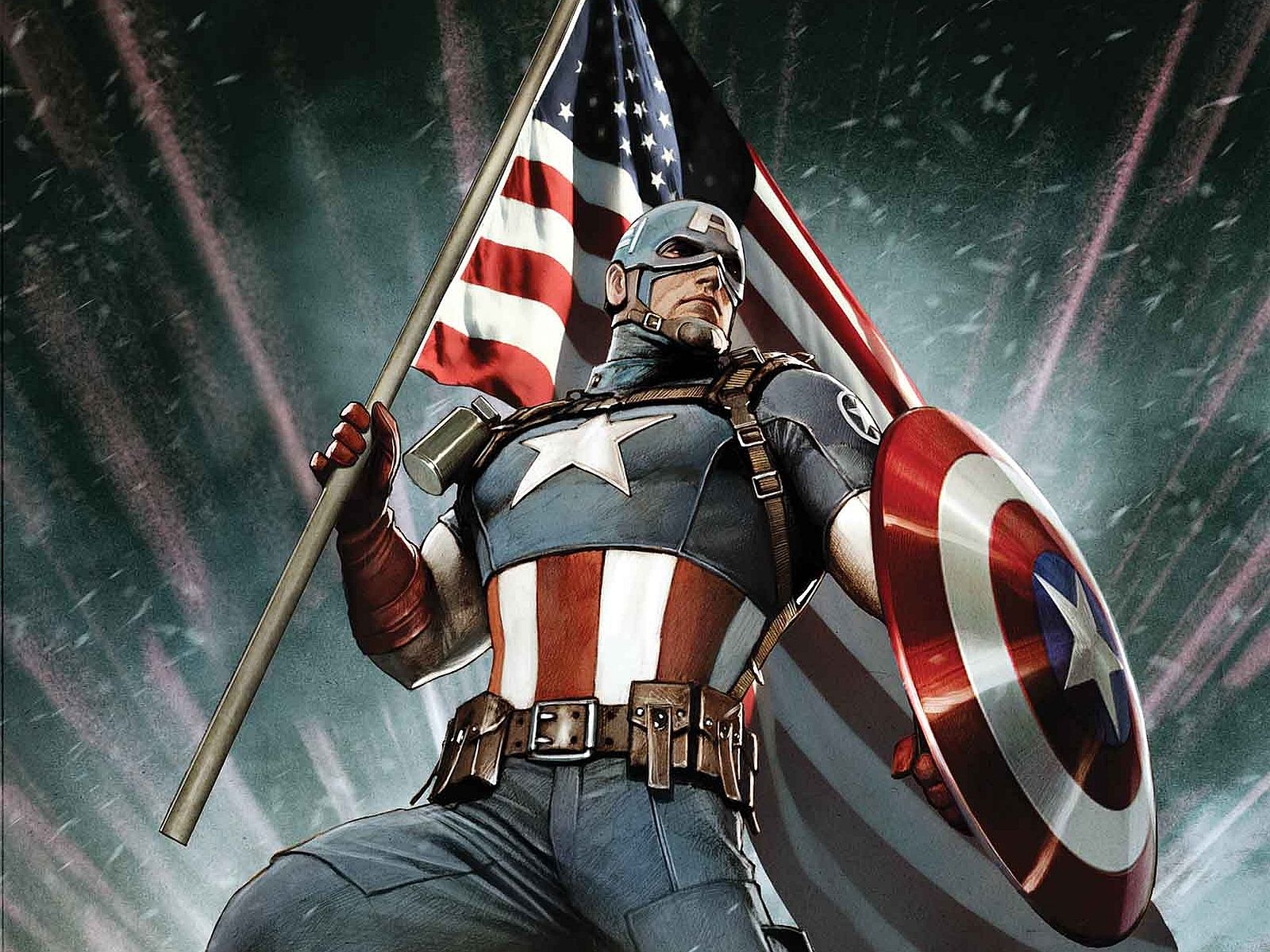 1600x1200 Captain America Blank Template