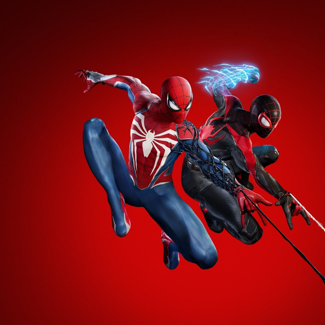 1280x1280 Marvel's Spider Man 2 Wallpaper 4K, Game Art, Cover Art