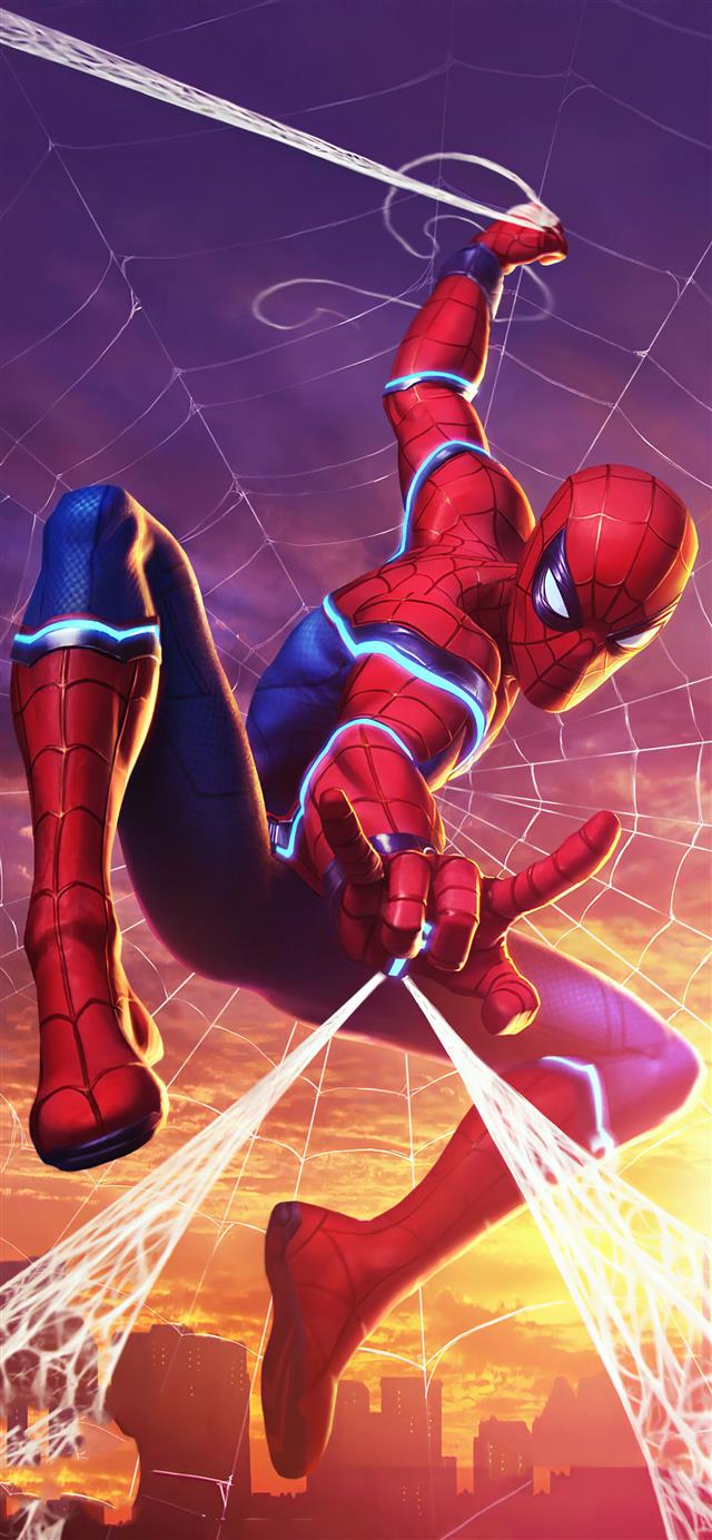 640x1384 spider man marvel contest of champions iPhone 12 Wallpaper Free Download