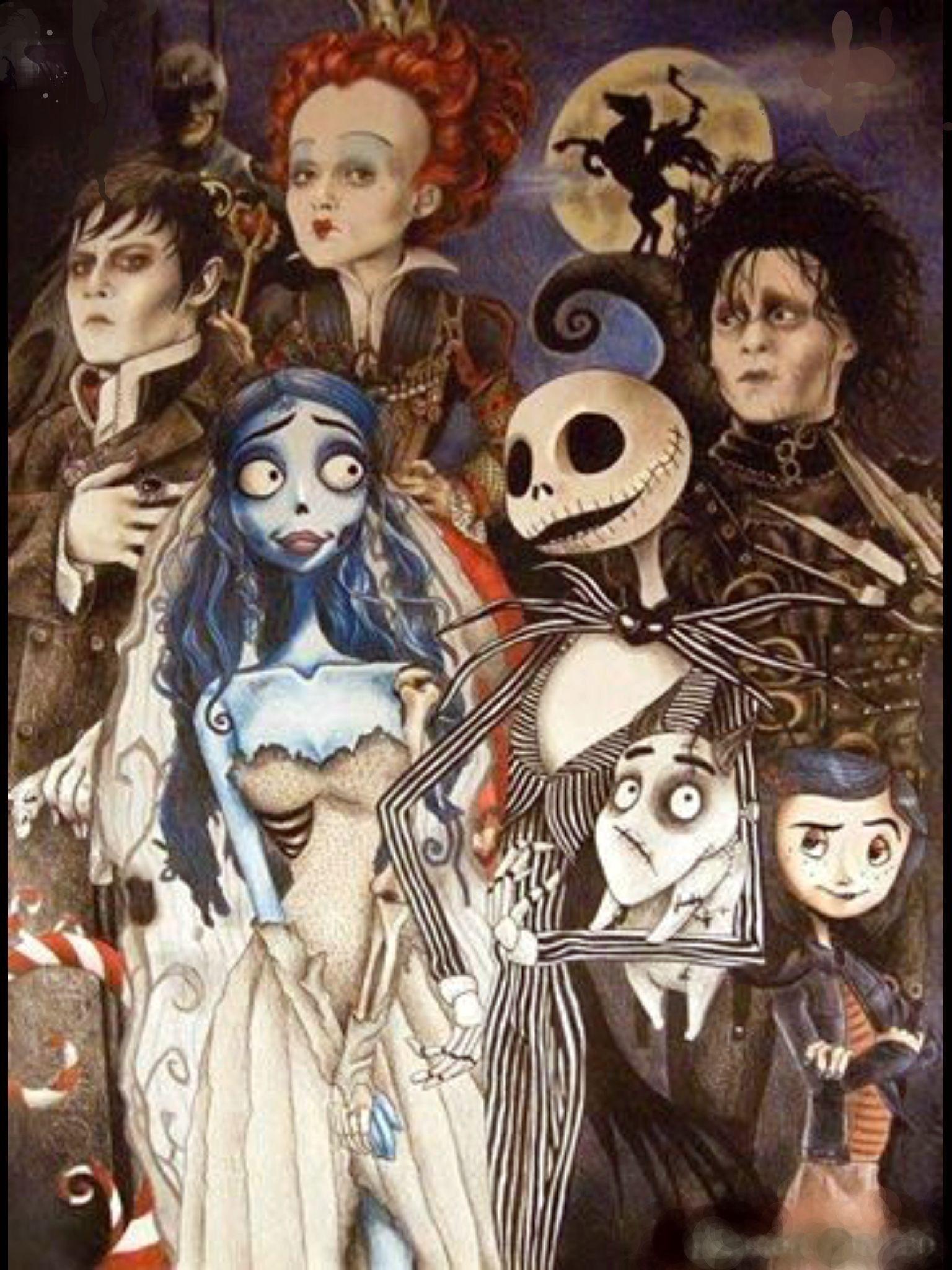 tim burton movies connection