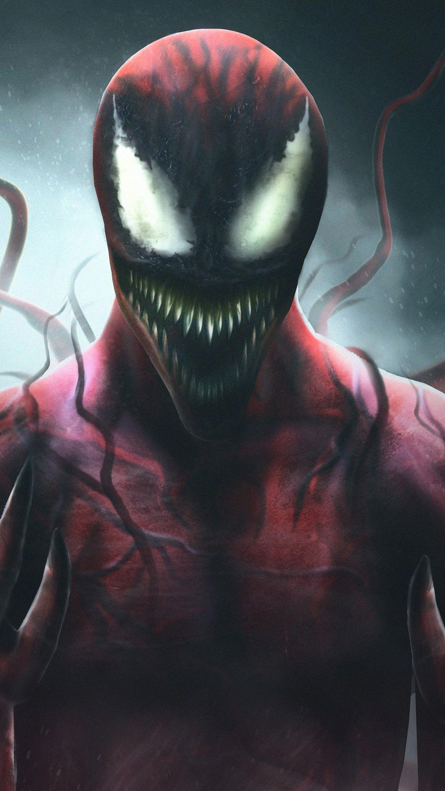 1440x2560 Carnage Marvel Supervillain 4K Wallpaper